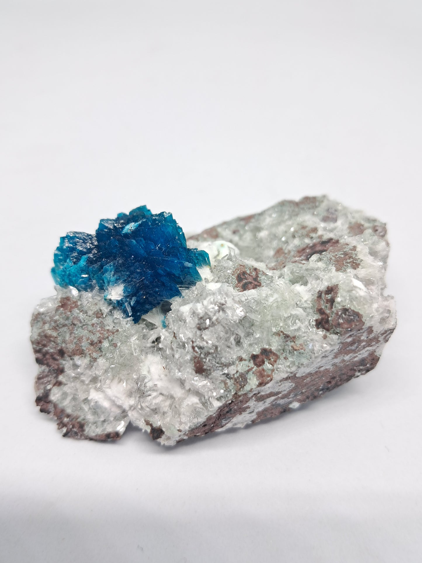 Bladed Cavansite on Heulandite Matrix (Wagholi) *High Grade* Rough Stone | Natural Crystal | Rare Formation |Mineral Specimen #CV1