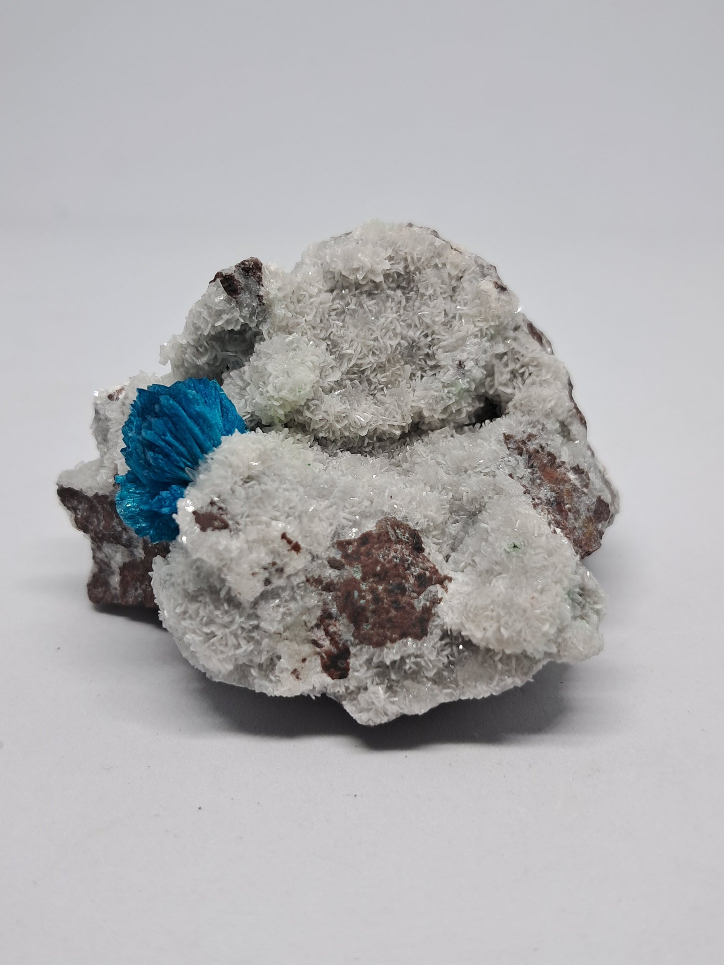 Bladed Cavansite on Heulandite Matrix (Wagholi) *High Quality* Rough Stone | Natural Crystal | Rare Mineral Specimen #CV4