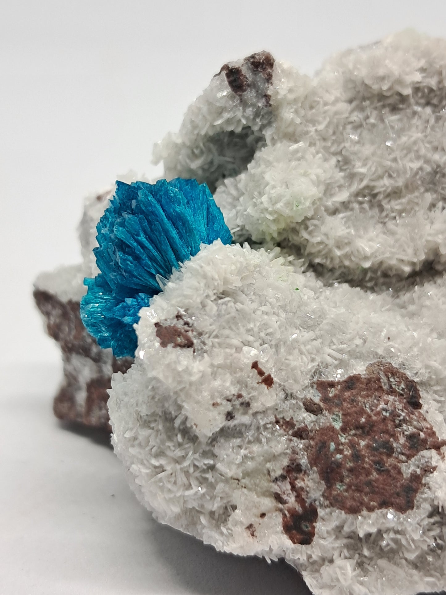Bladed Cavansite on Heulandite Matrix (Wagholi) *High Quality* Rough Stone | Natural Crystal | Rare Mineral Specimen #CV4
