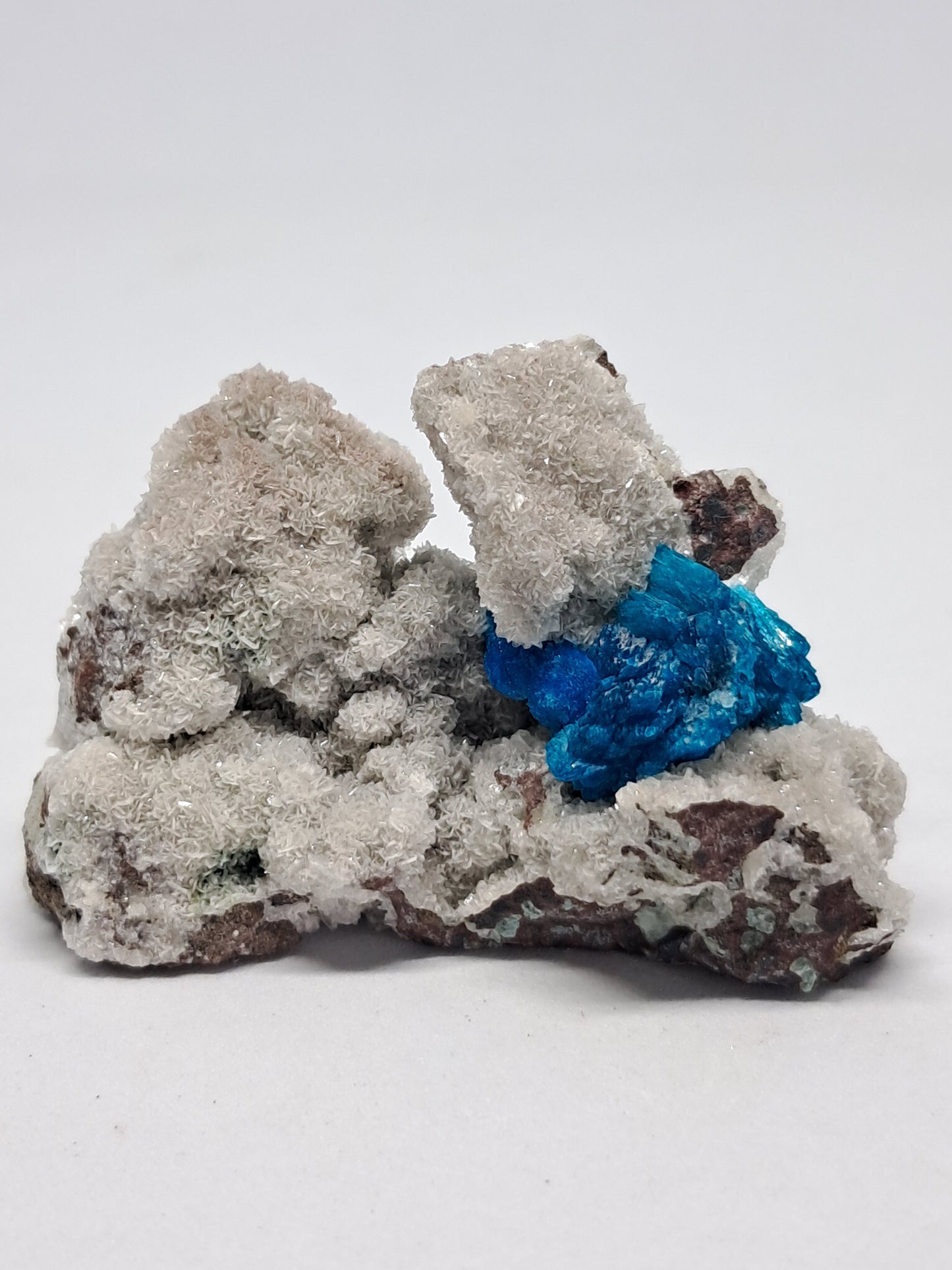 Bladed Cavansite and Pentagonite on Heulandite Matrix (Wagholi) *High Grade* Rough Stone | Natural Crystal | Rare Mineral Specimen #CV6