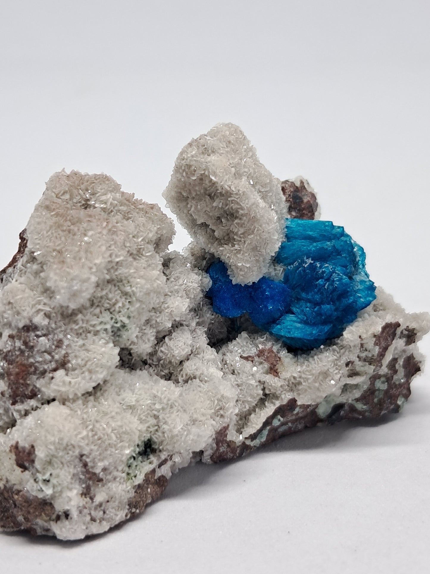 Bladed Cavansite and Pentagonite on Heulandite Matrix (Wagholi) *High Grade* Rough Stone | Natural Crystal | Rare Mineral Specimen #CV6