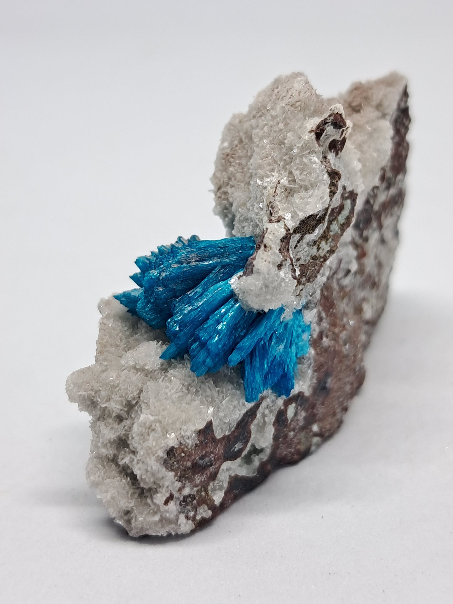 Bladed Cavansite and Pentagonite on Heulandite Matrix (Wagholi) *High Grade* Rough Stone | Natural Crystal | Rare Mineral Specimen #CV6