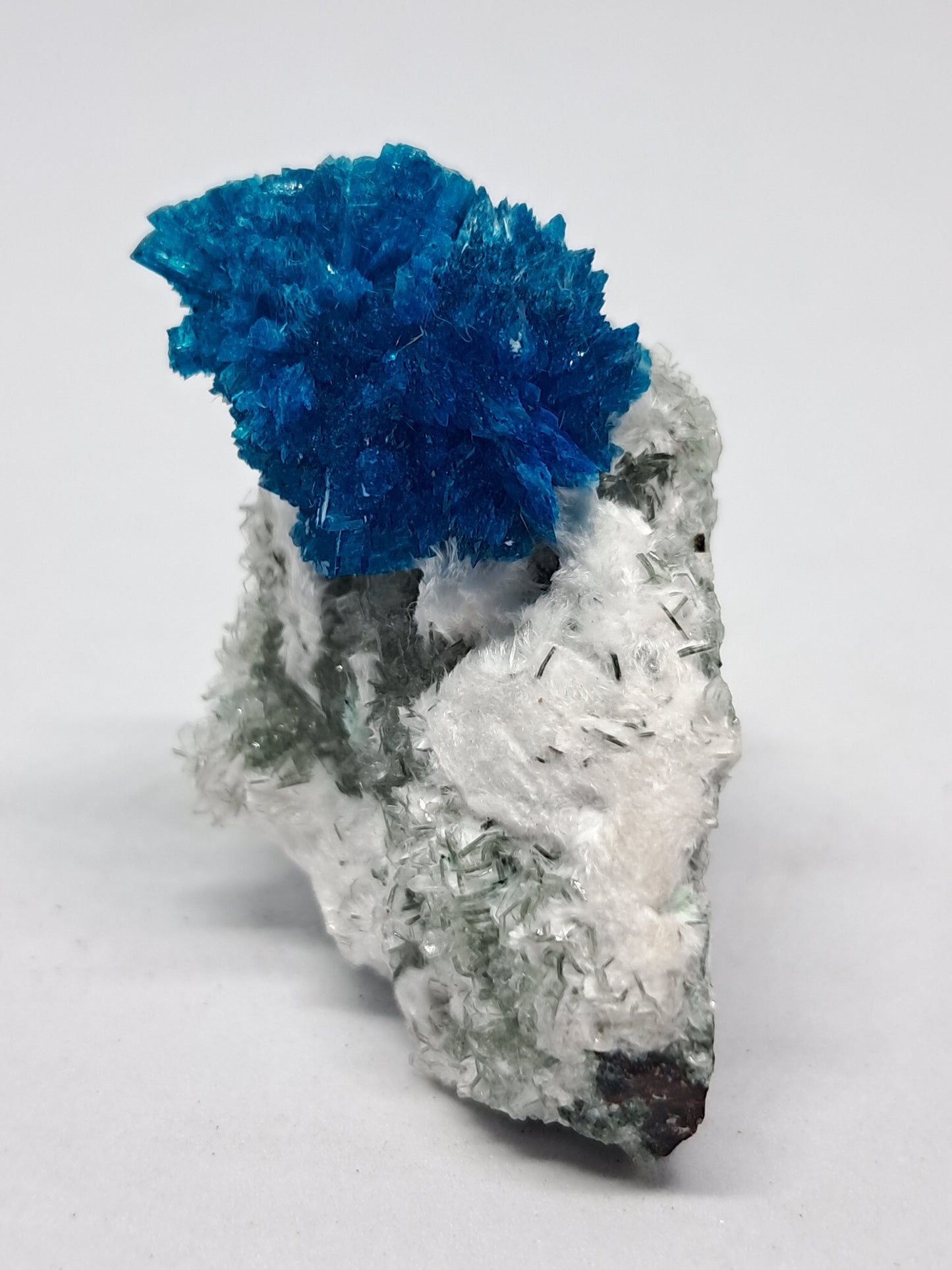 Bladed Cavansite on Heulandite Matrix (Wagholi) *High Grade* Rough Stone | Natural Crystal | Rare Mineral Specimen #CV7