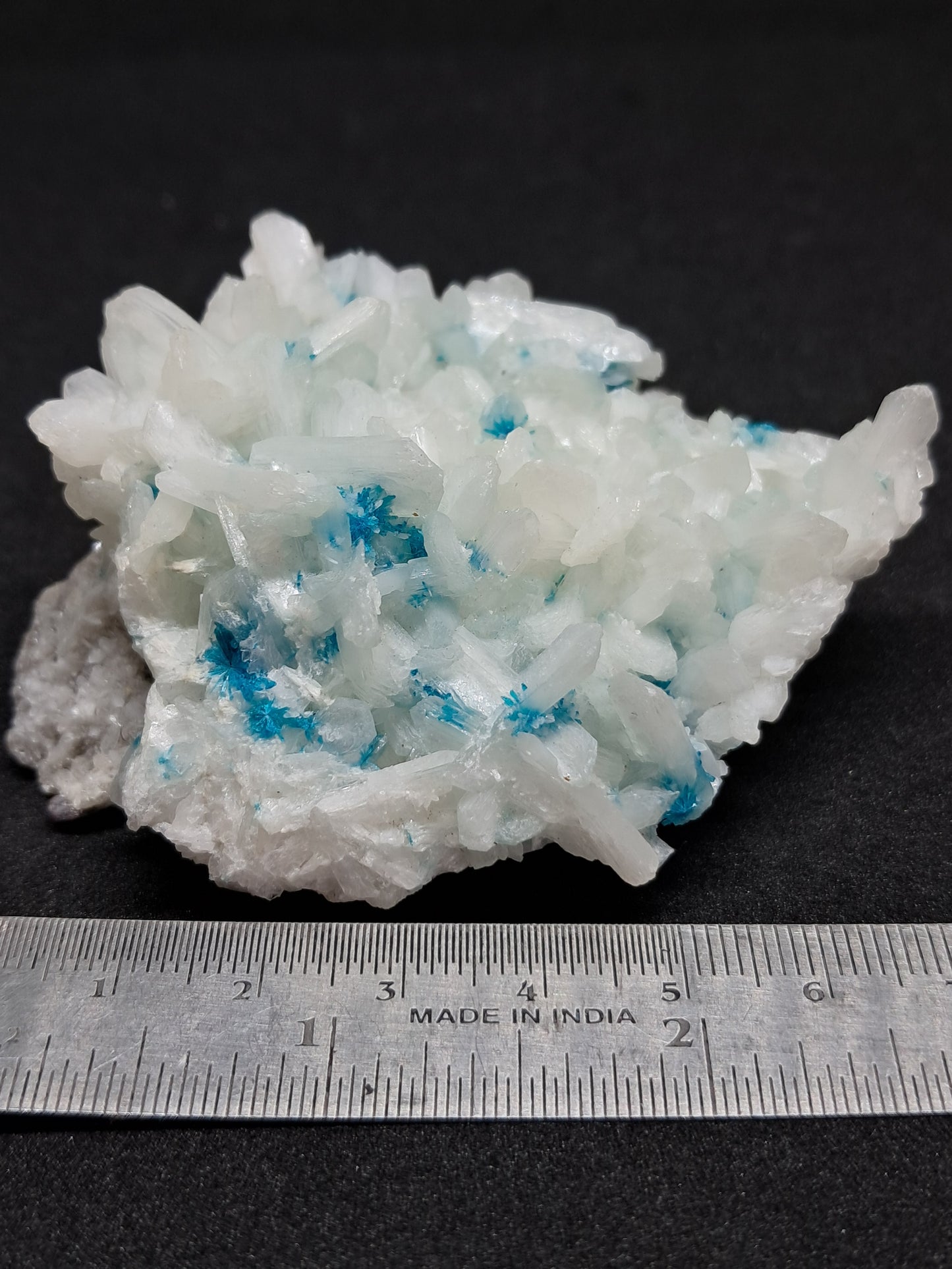 Cavansite and Stilbite on Heulandite matrix (Non-precious mineral) #CS1