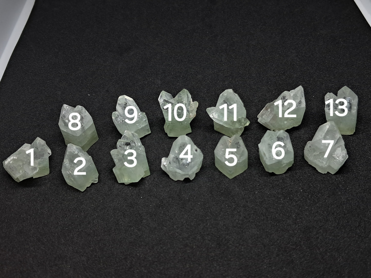 Green Apophyllite Multiple Points (18-23 mm) (Non-precious natural stone) #AP2