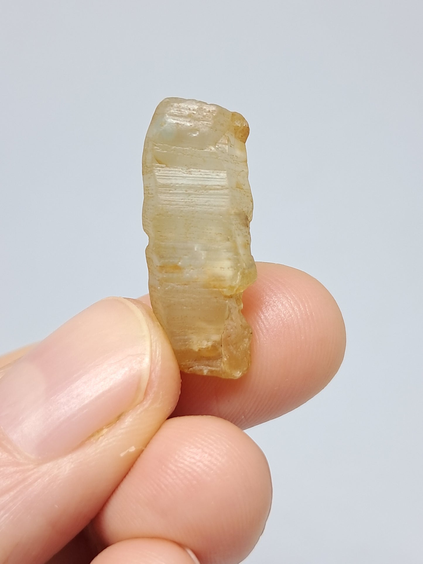 Natural White Sapphire Crystal (Sri Lanka) Rough Stone | Mineral Specimen #SP8