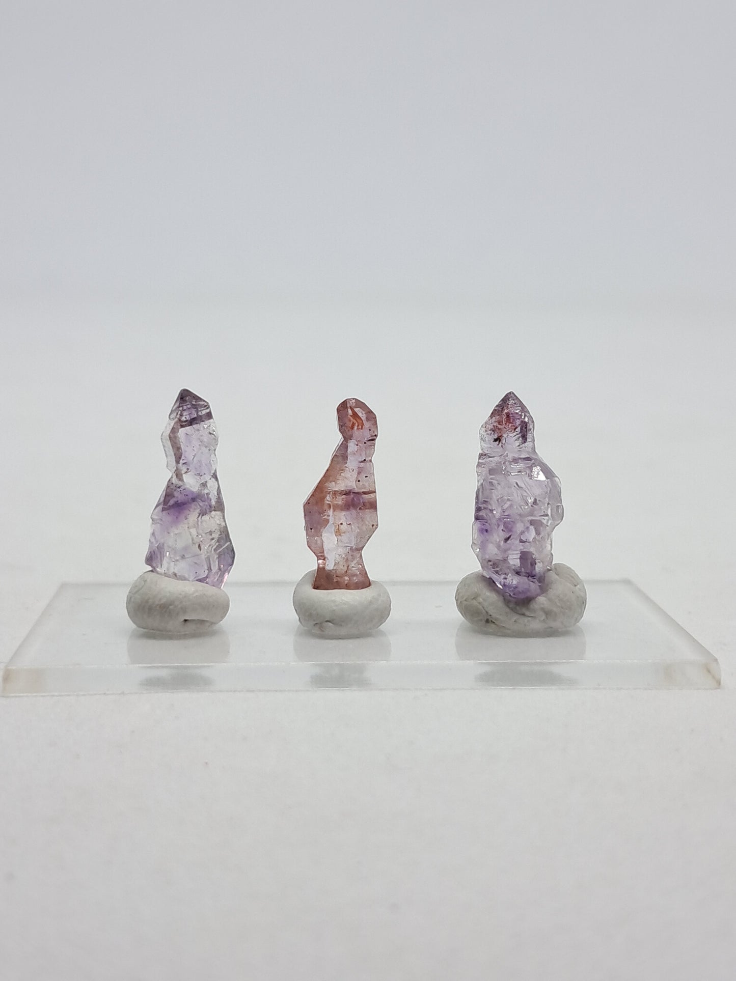 Set of 3 Karur Amethyst Scepters (Non-precious Natural Stone) #KA31