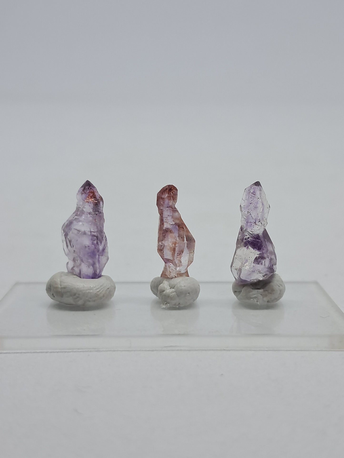 Set of 3 Karur Amethyst Scepters (Non-precious Natural Stone) #KA31