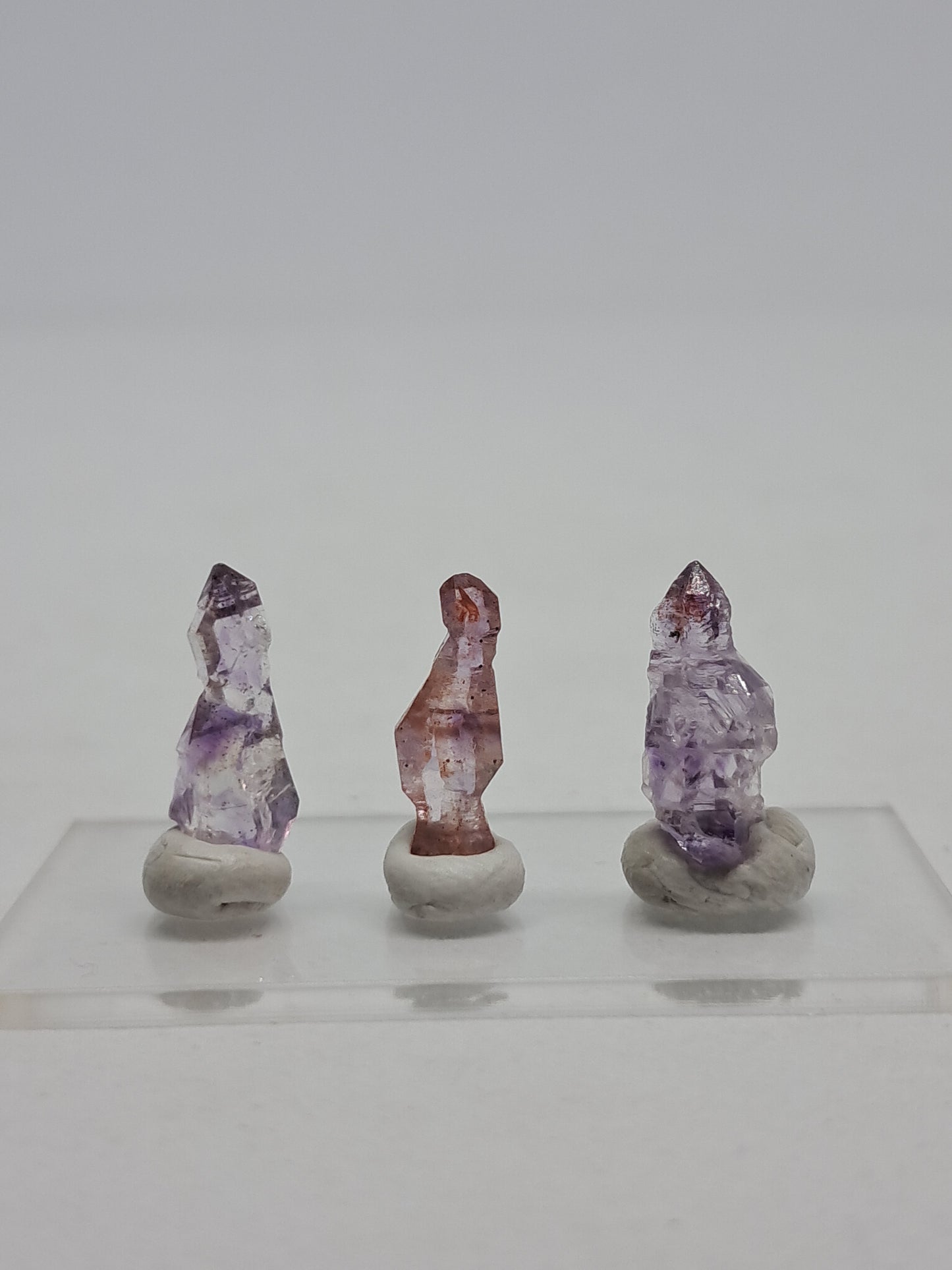 Set of 3 Karur Amethyst Scepters (Non-precious Natural Stone) #KA31