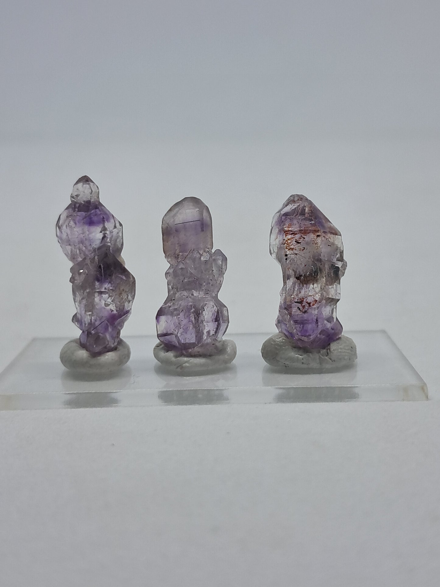 Set of 3 Karur Amethyst Scepters (Non-precious Natural Stone) #KA34