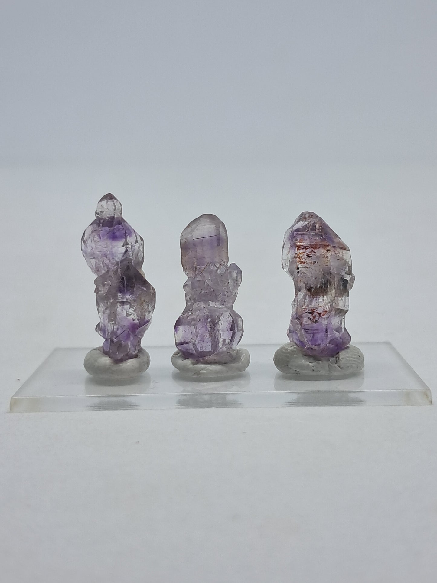 Set of 3 Karur Amethyst Scepters (Non-precious Natural Stone) #KA34