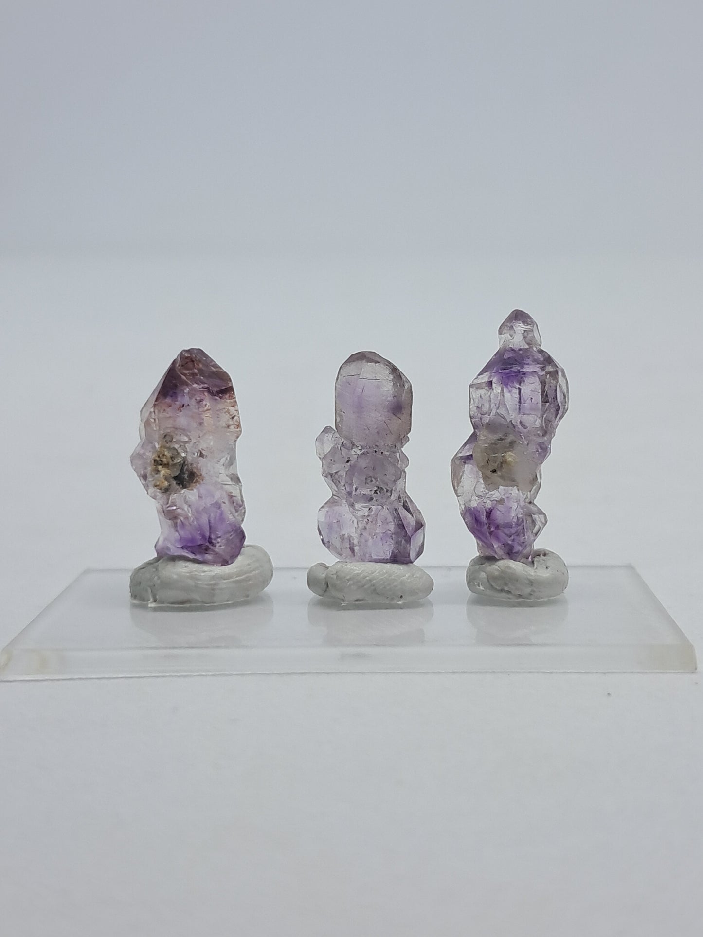 Set of 3 Karur Amethyst Scepters (Non-precious Natural Stone) #KA34