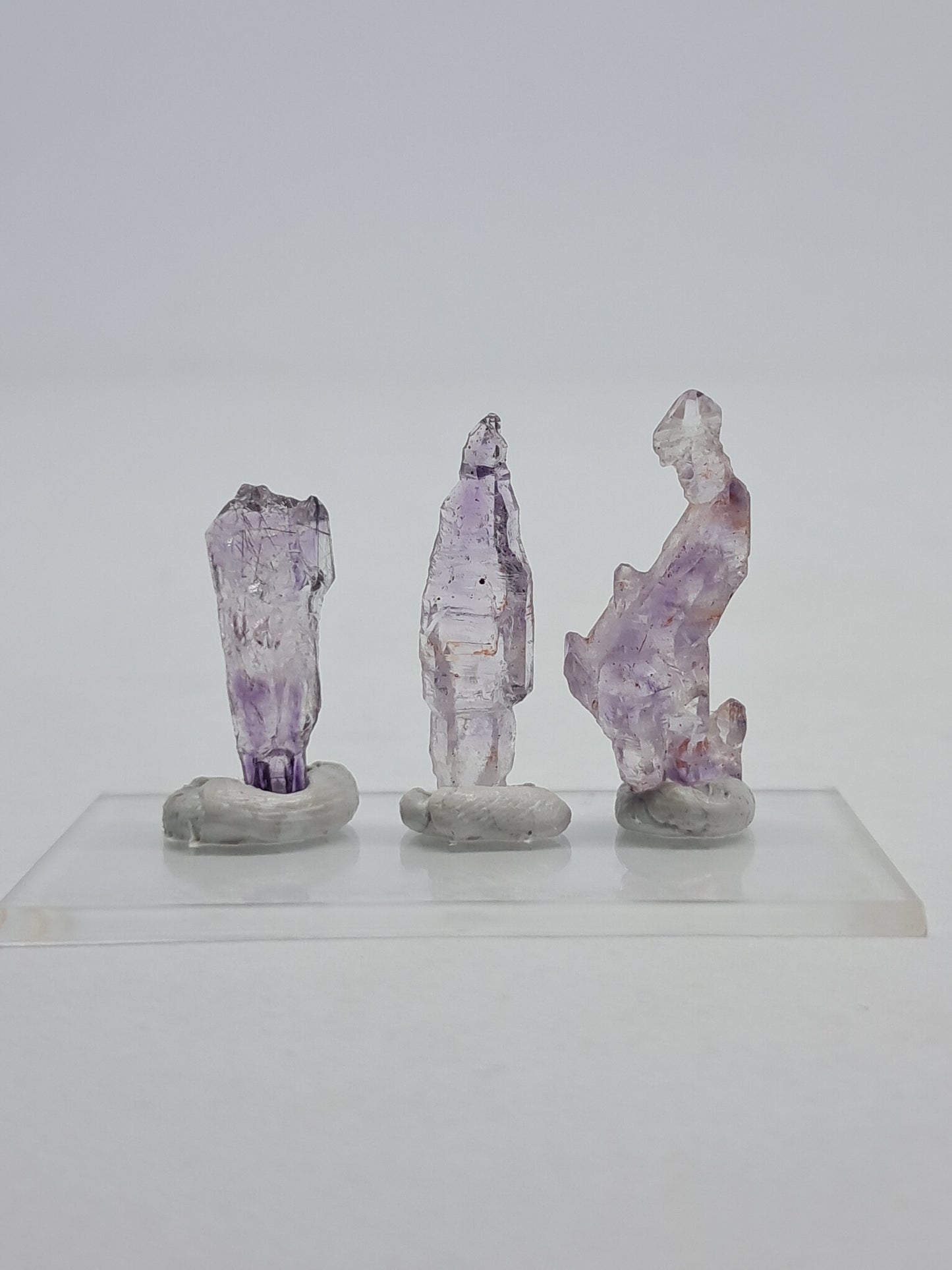 Set of 3 Karur Amethyst Scepters (Non-precious Natural Stone) #KA35