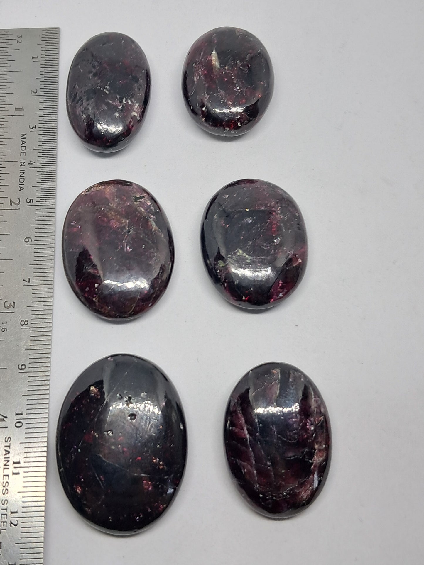 Red Garnet Palmstones #PG1