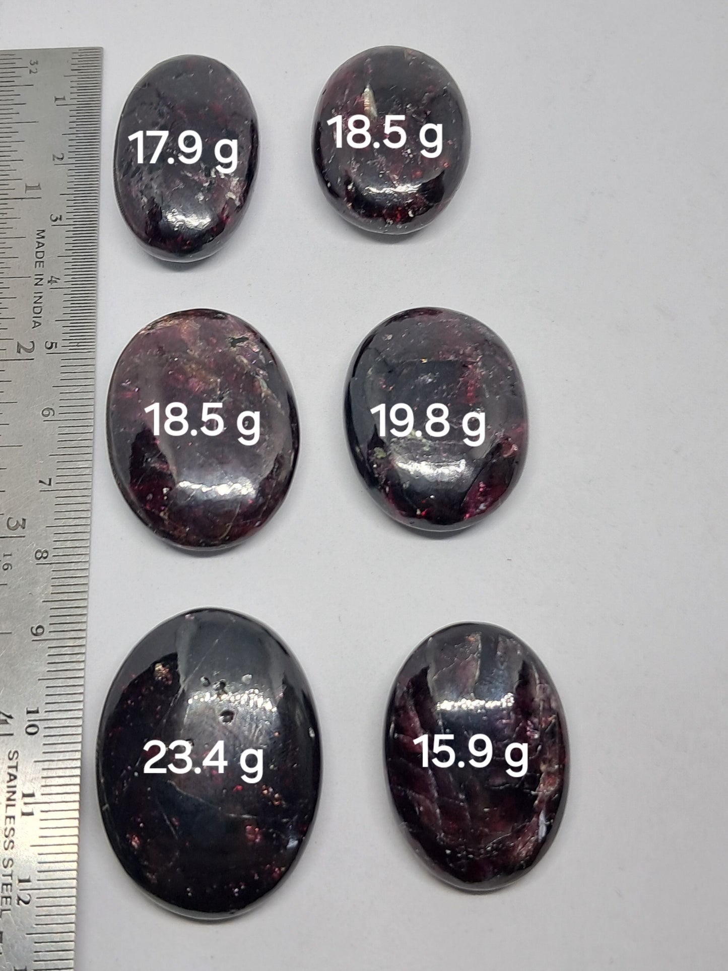 Red Garnet Palmstones #PG1