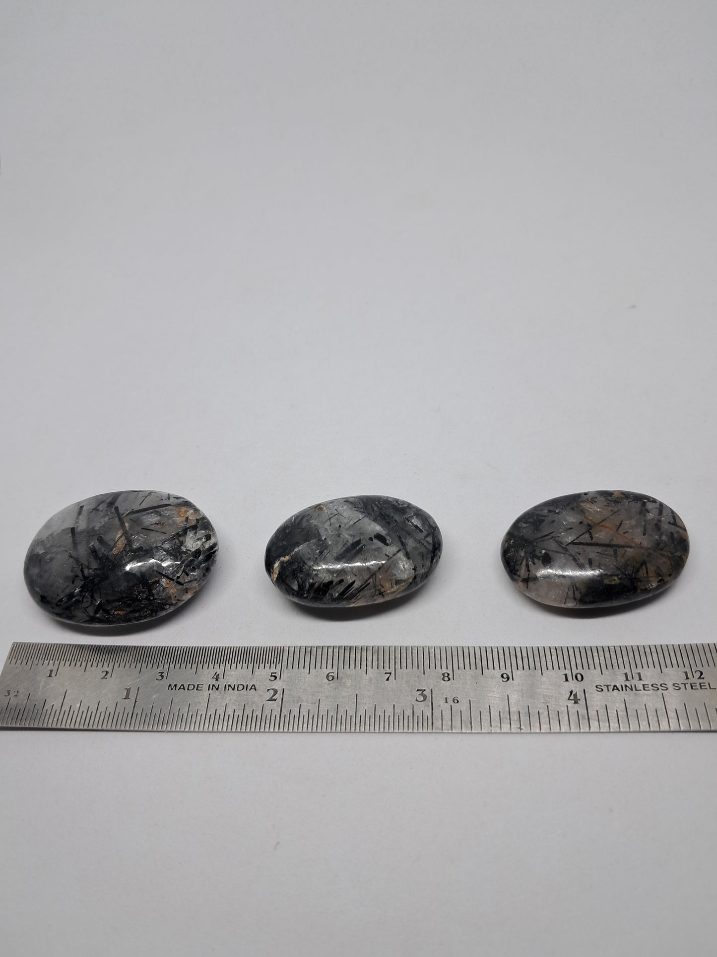 Tourmalinated Quartz Palmstones #TQP1