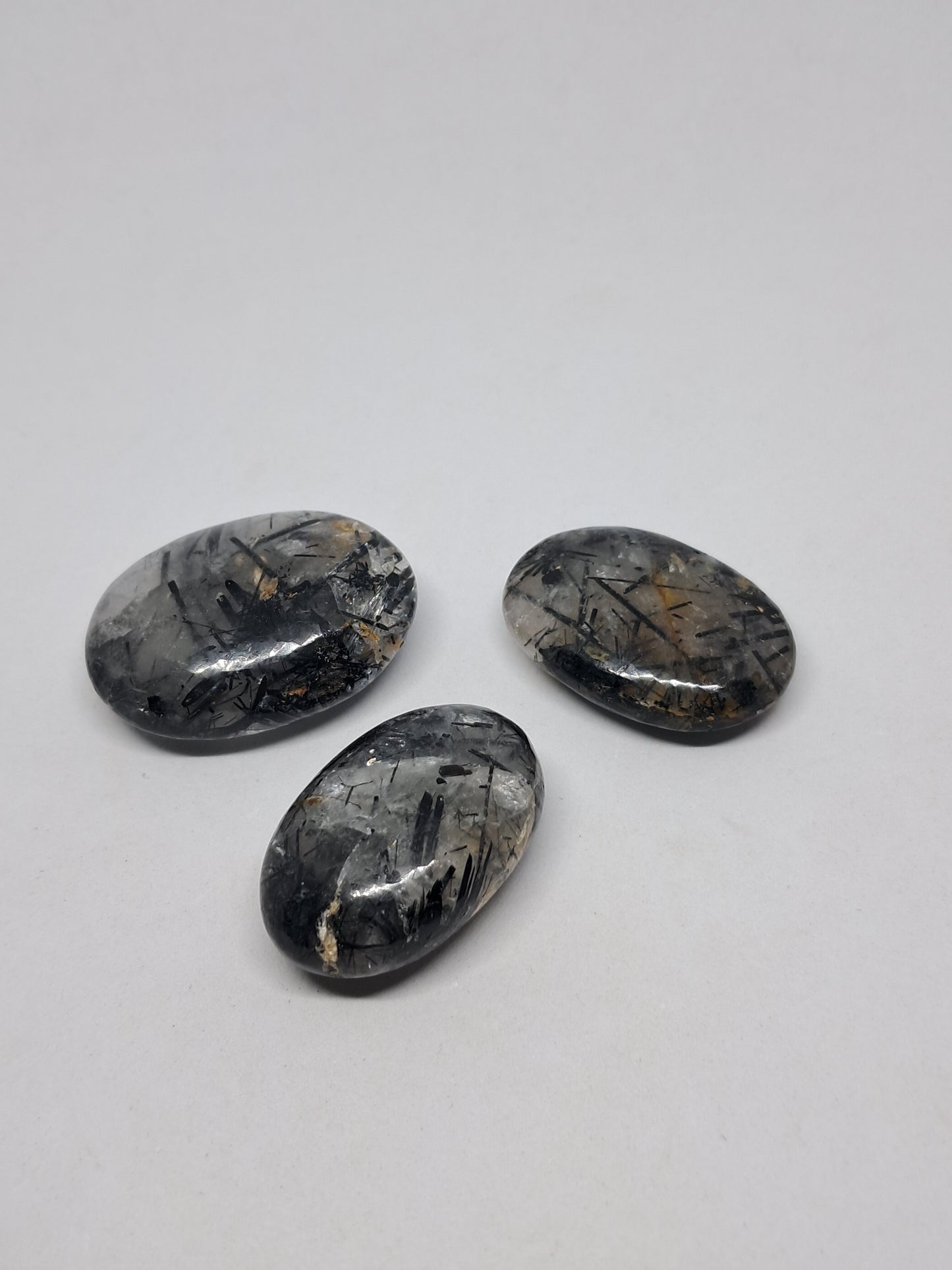 Tourmalinated Quartz Palmstones #TQP1