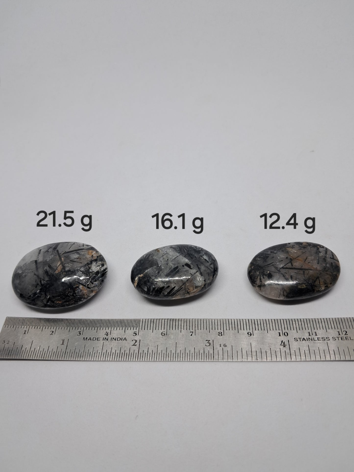 Tourmalinated Quartz Palmstones #TQP1
