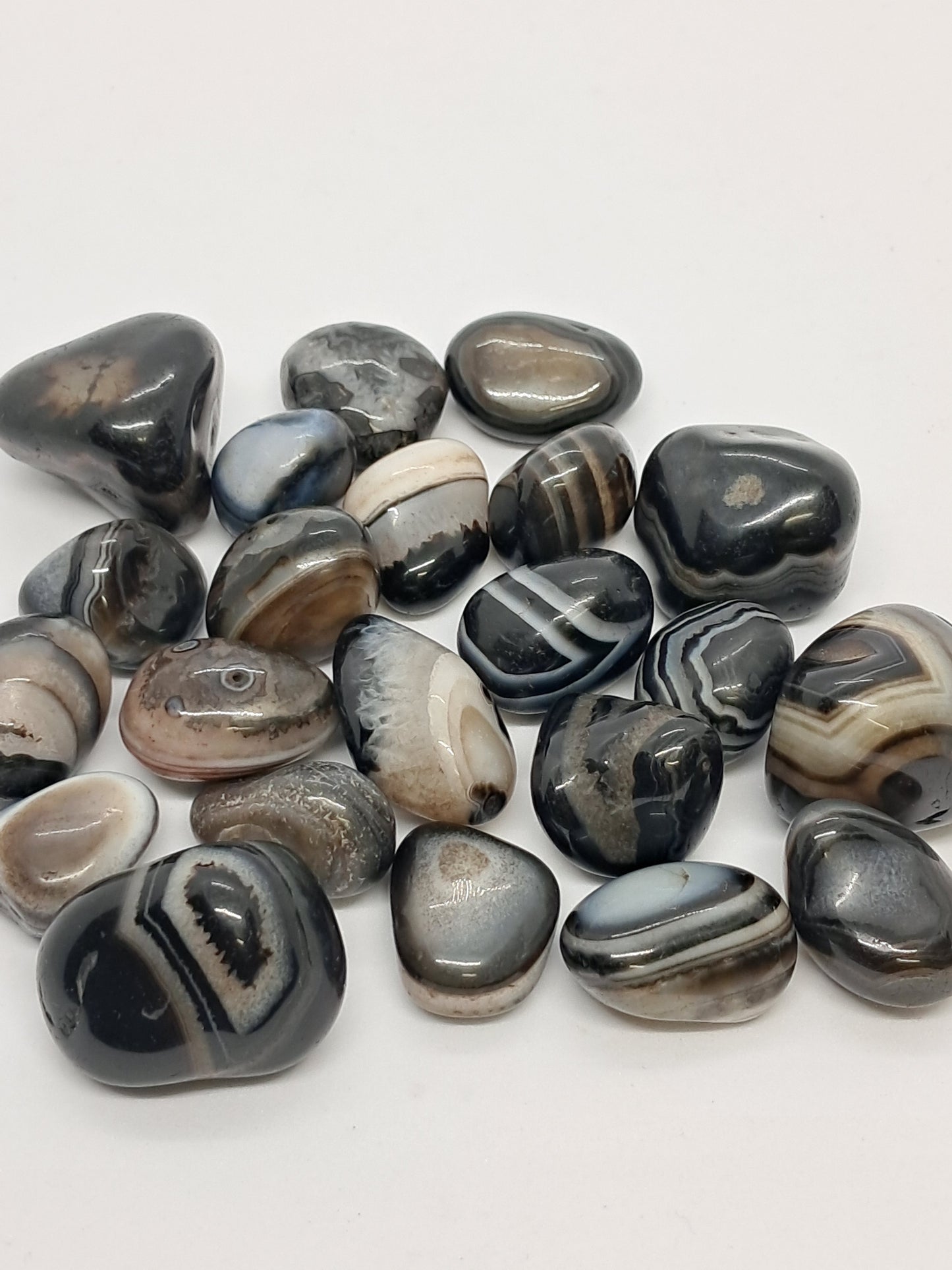 Black Sardonyx Tumbled (Non-precious stone) #SD1