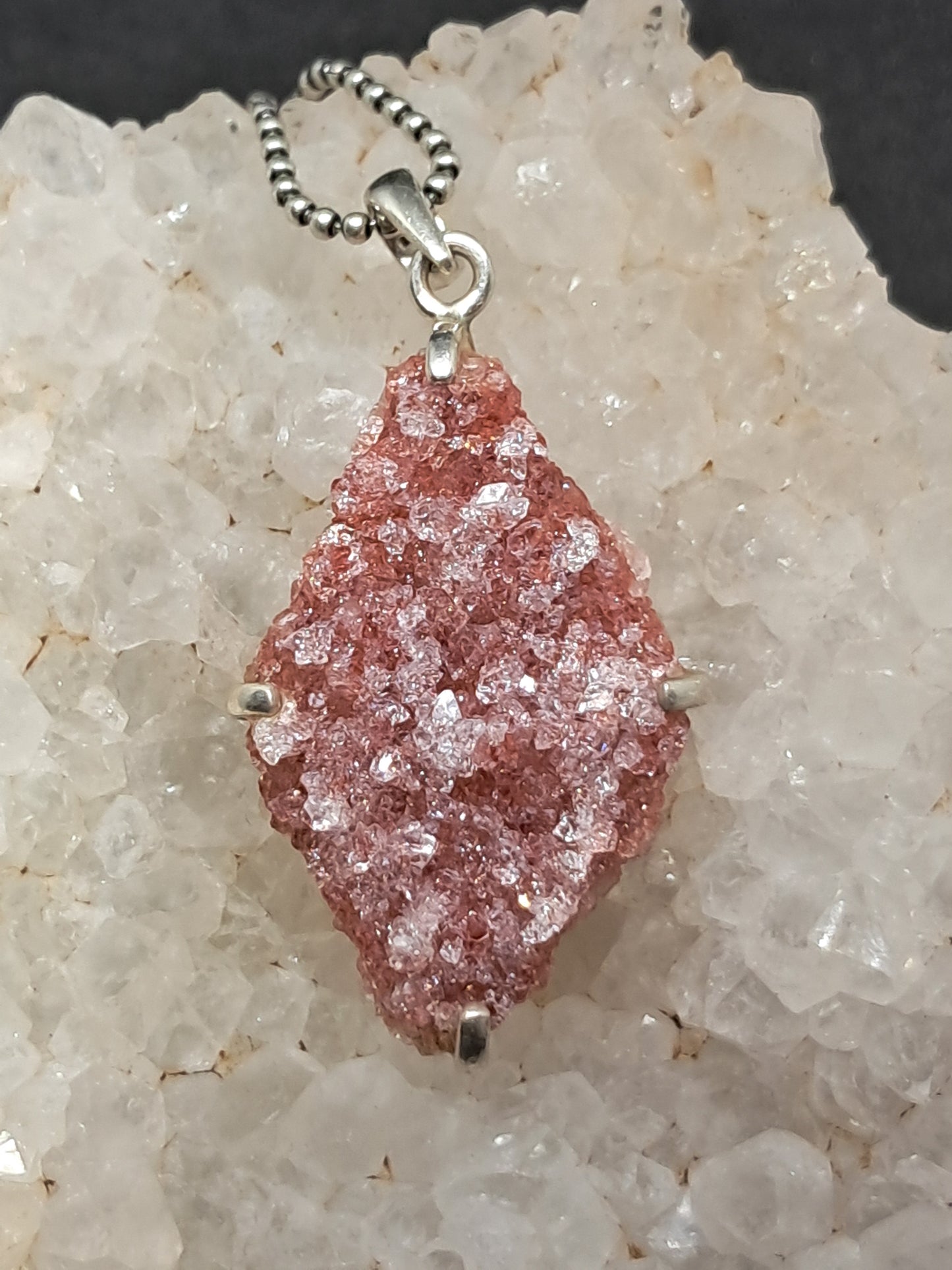 Pink Apophyllite Pendant #JL9