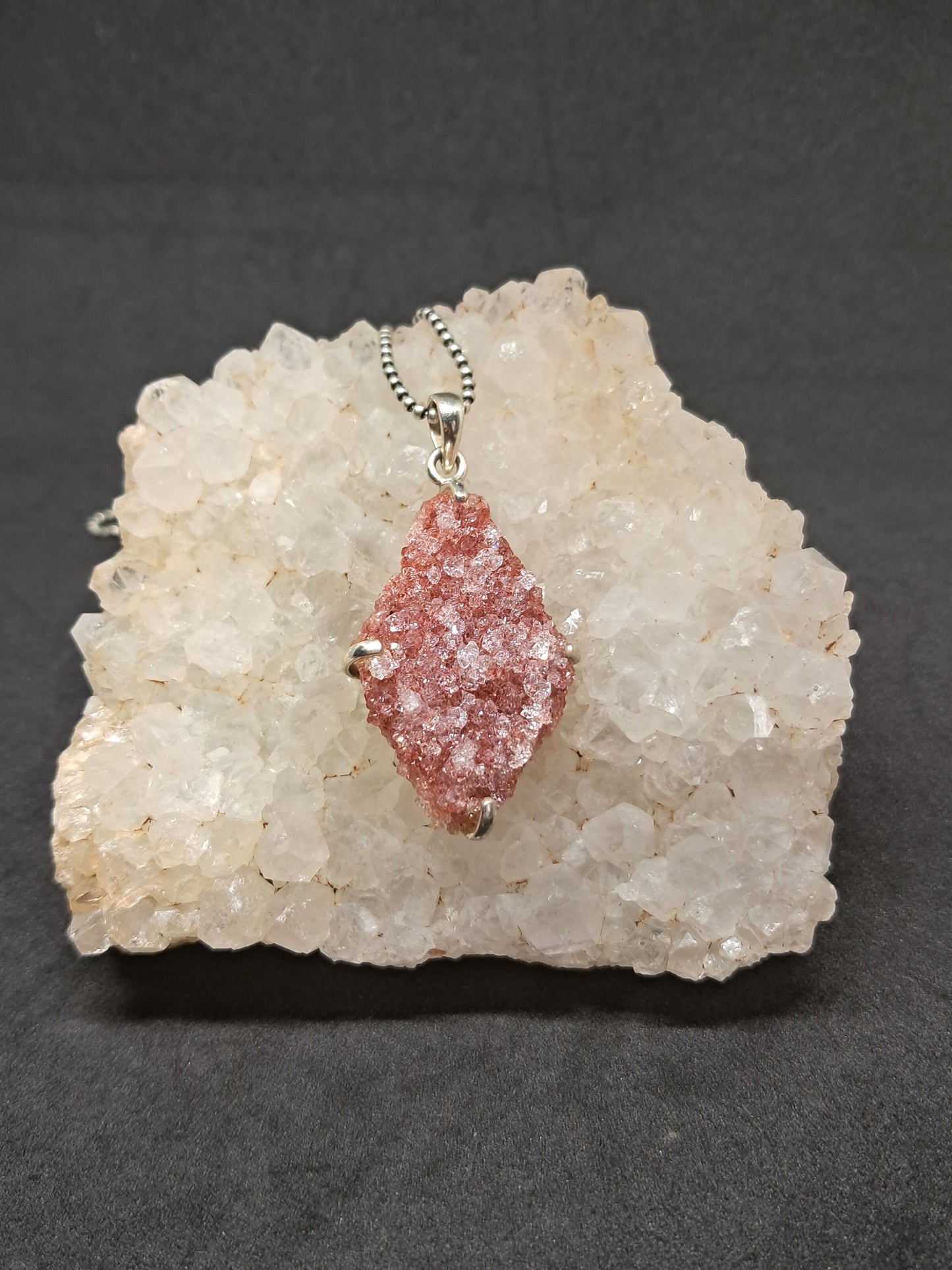 Pink Apophyllite Pendant #JL9