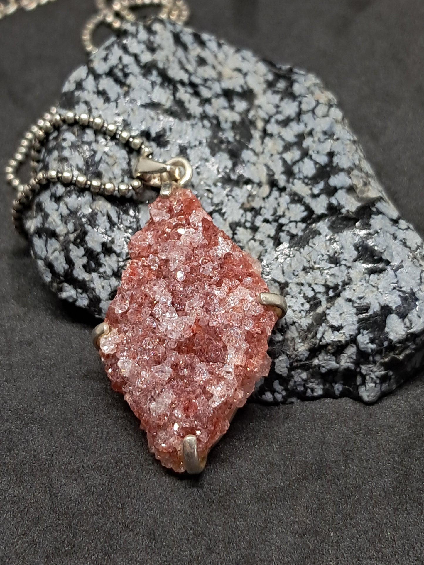 Pink Apophyllite Pendant #JL9