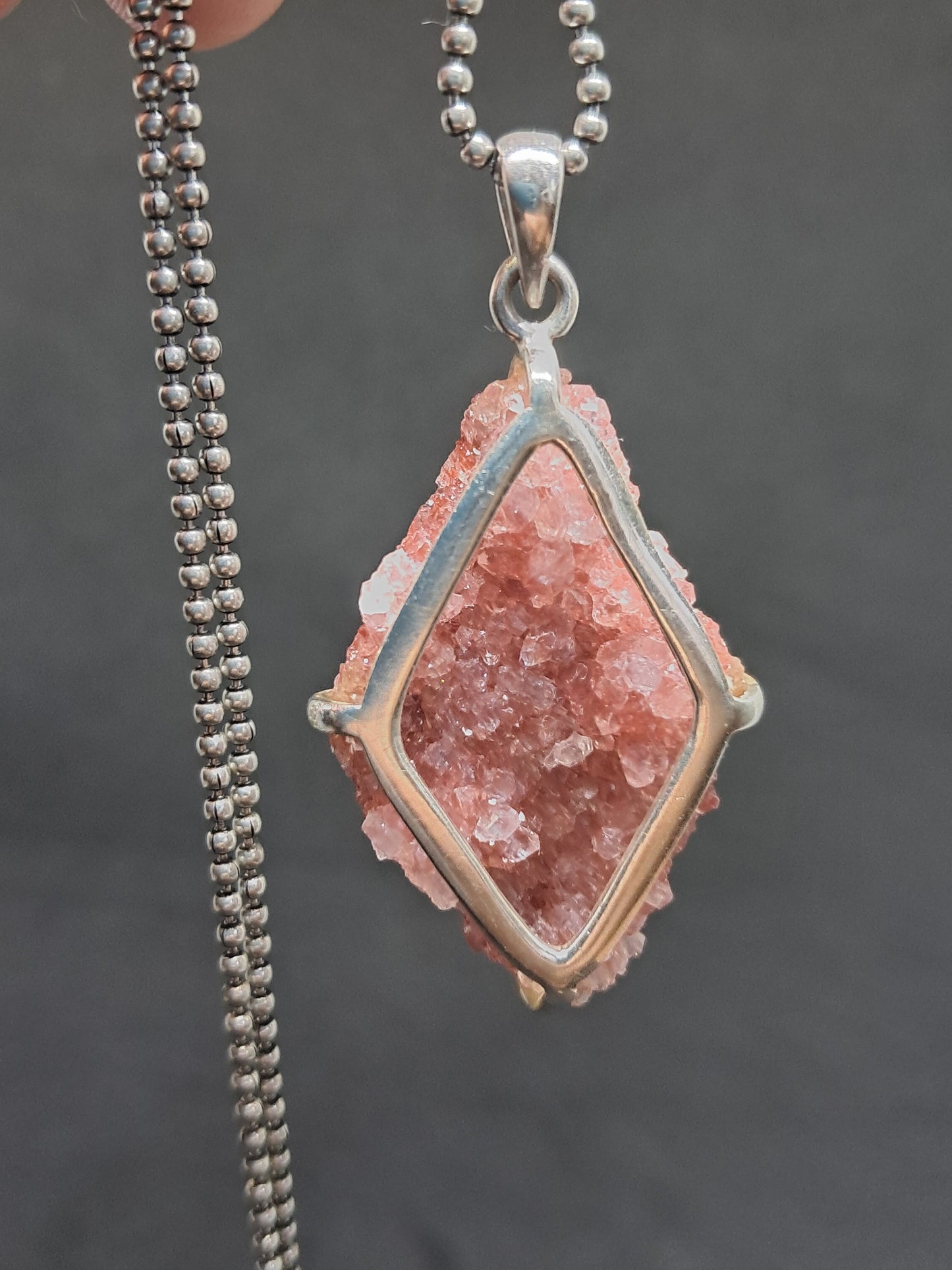 Pink Apophyllite Pendant #JL9