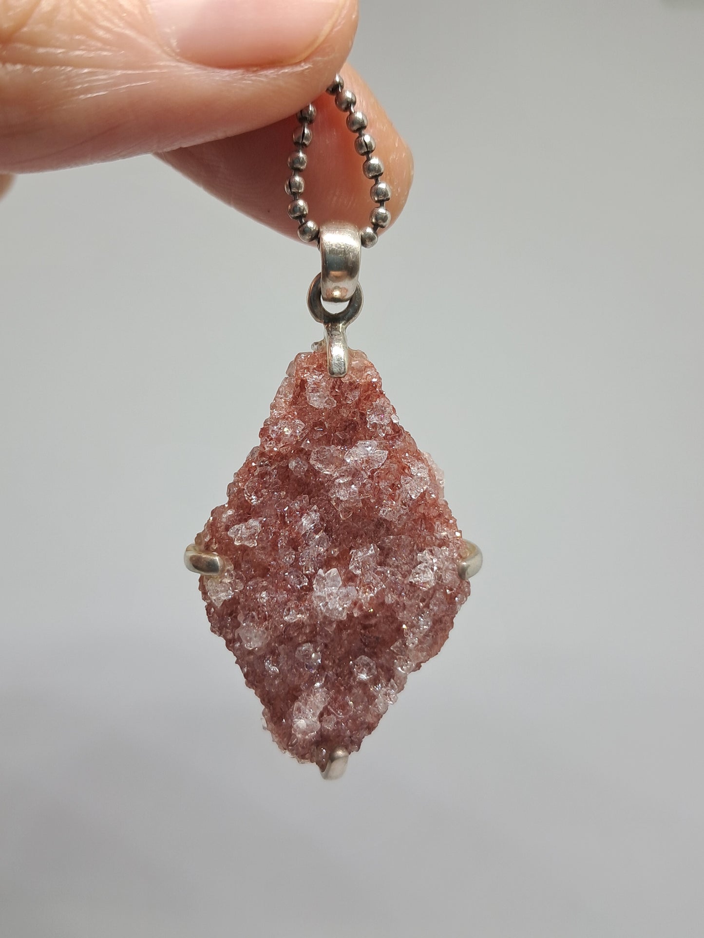 Pink Apophyllite Pendant #JL9