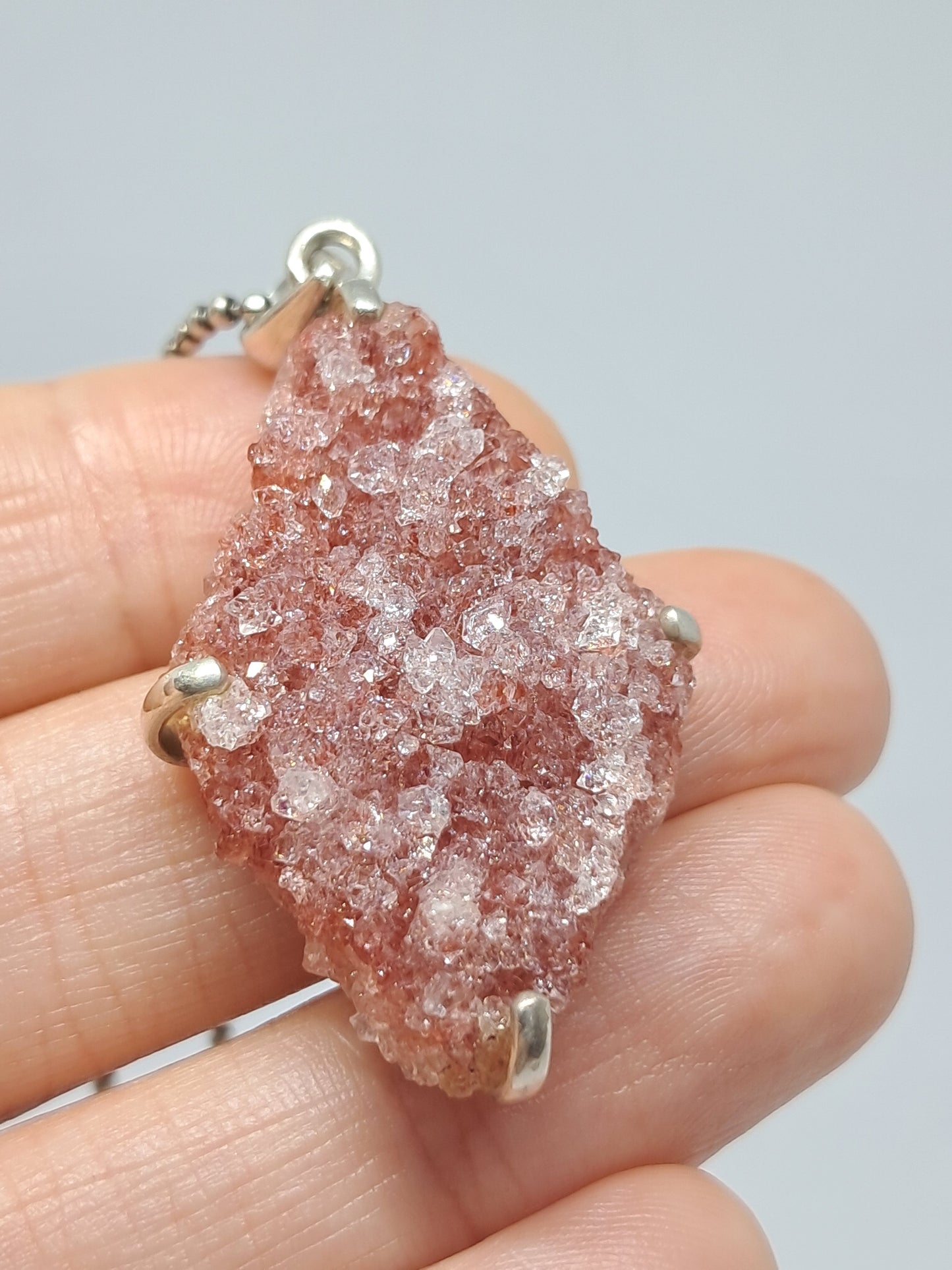 Pink Apophyllite Pendant #JL9
