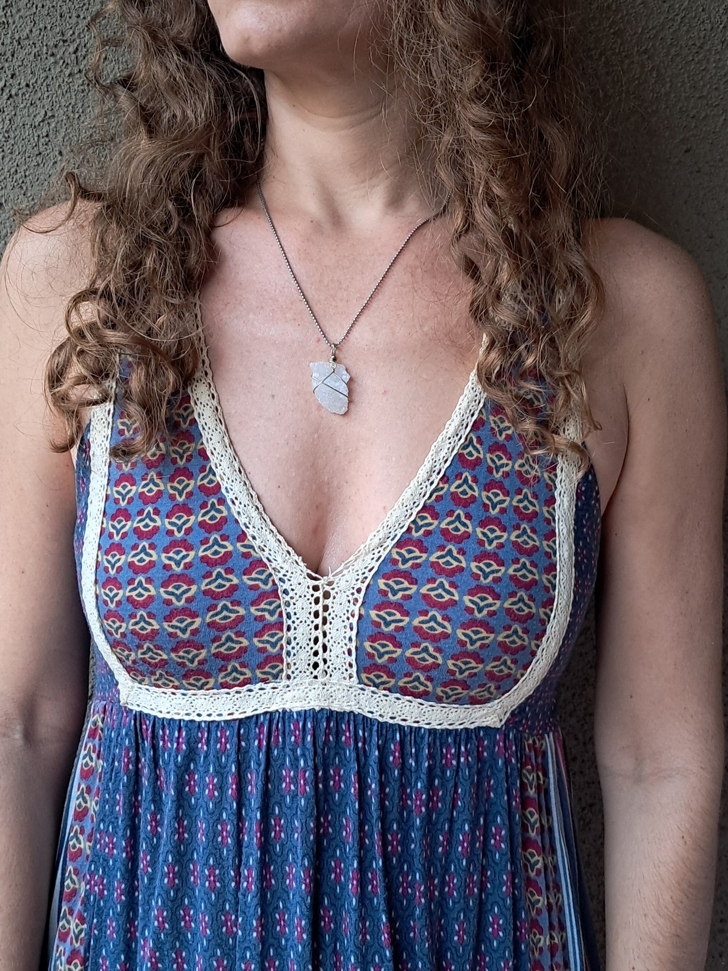 Drussy Apophyllite Pendant #JL16