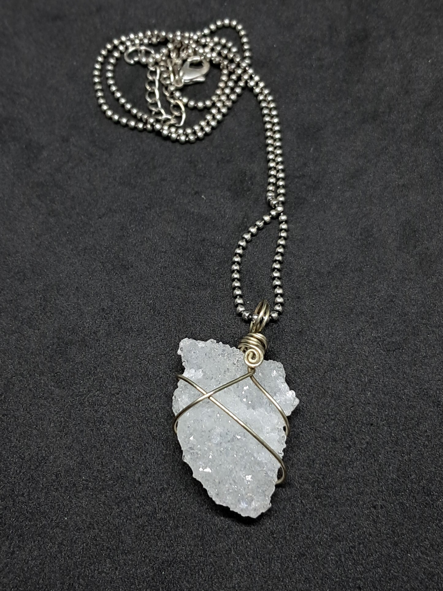 Drussy Apophyllite Pendant #JL16