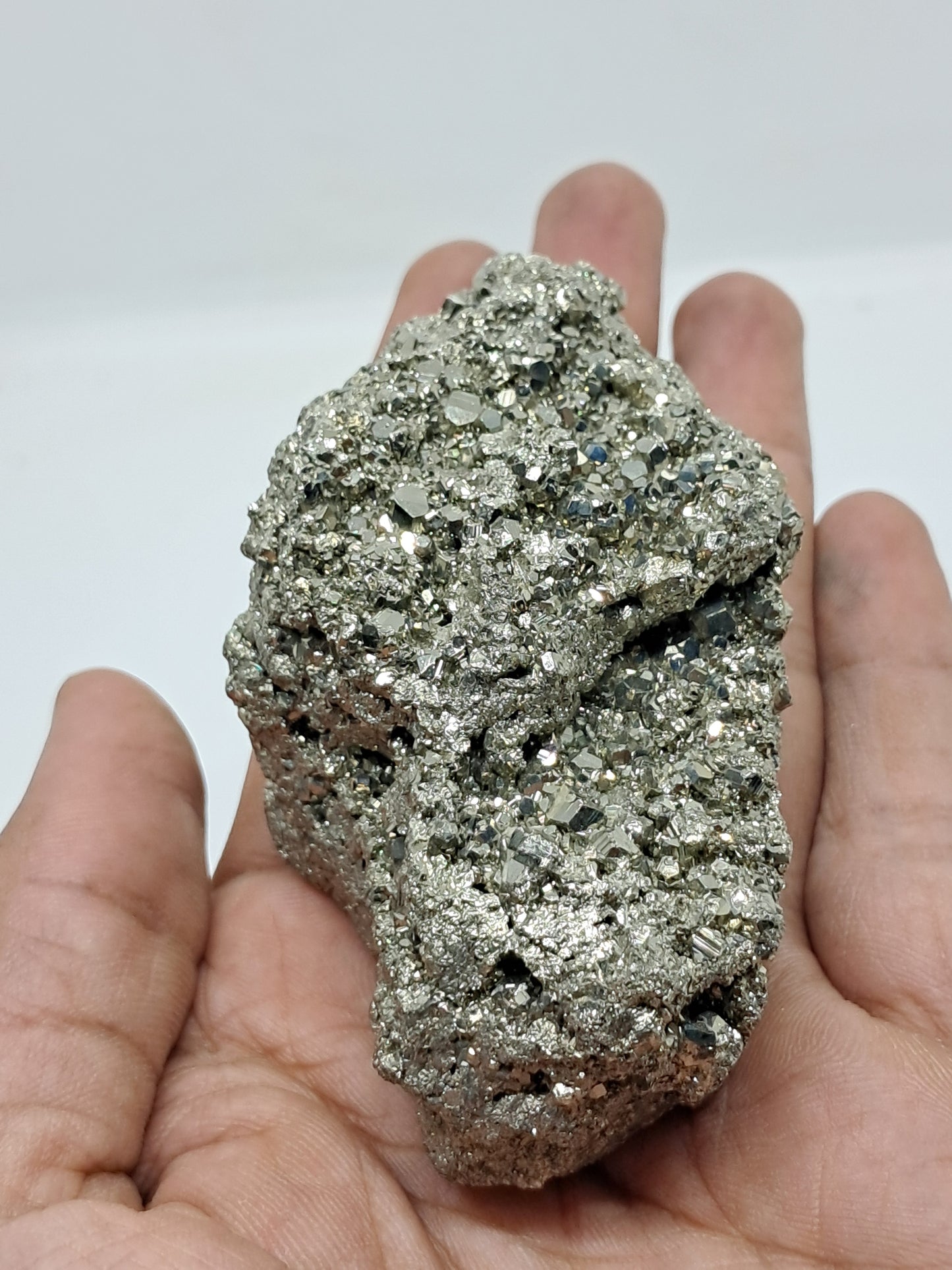 Aglomerado natural de pirita en bruto (Perú) | Ejemplar mineral | Rocas y cristales #PR1