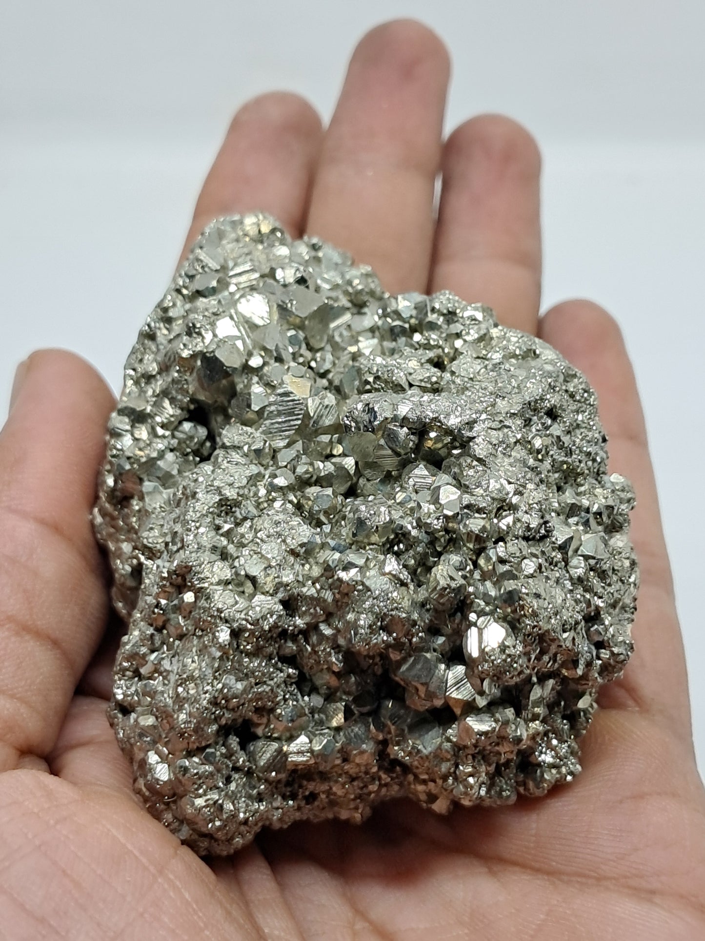 Aglomerado natural de pirita en bruto (Perú) | Ejemplar mineral | Rocas y cristales #PR2