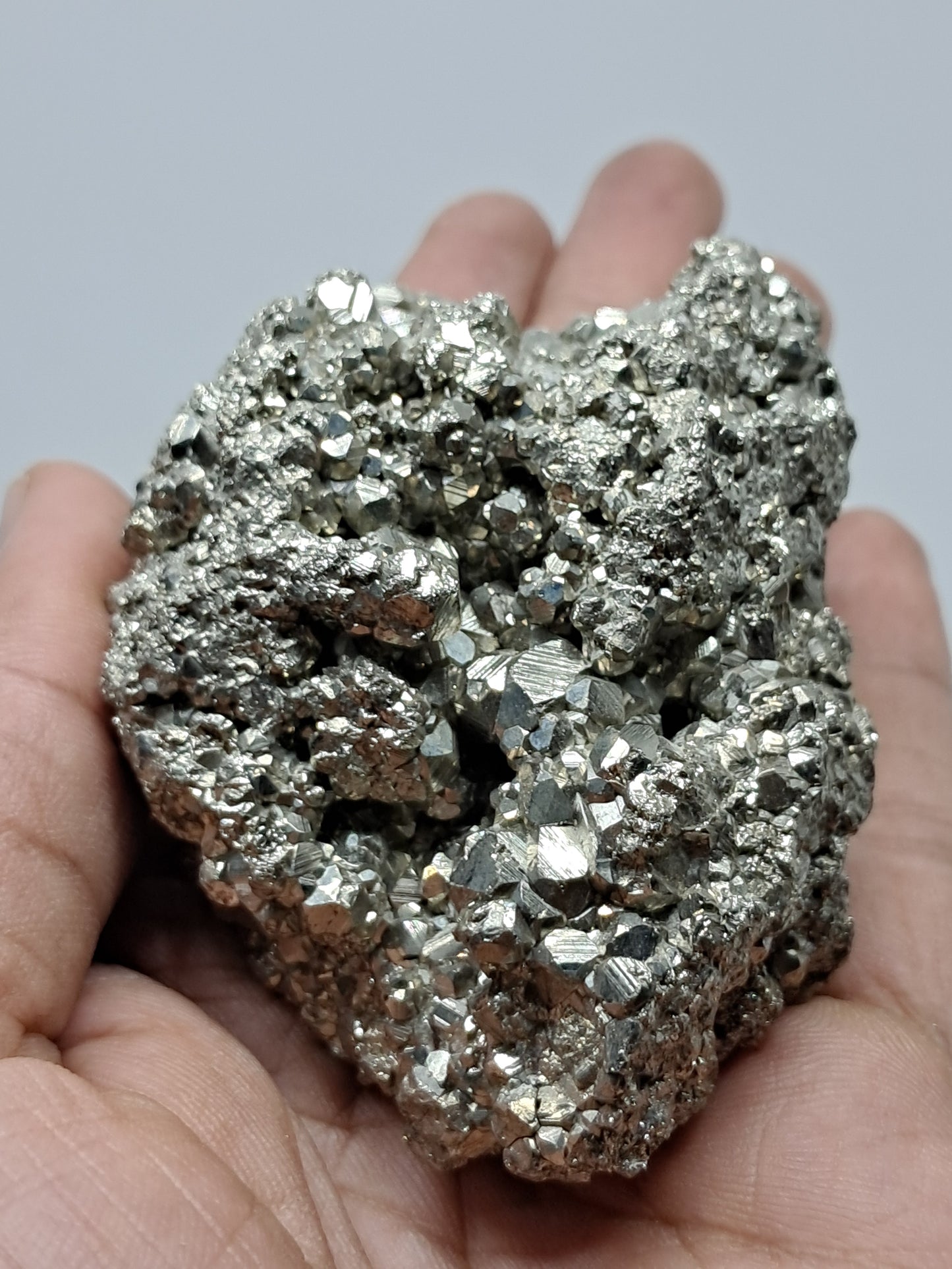Aglomerado natural de pirita en bruto (Perú) | Ejemplar mineral | Rocas y cristales #PR2