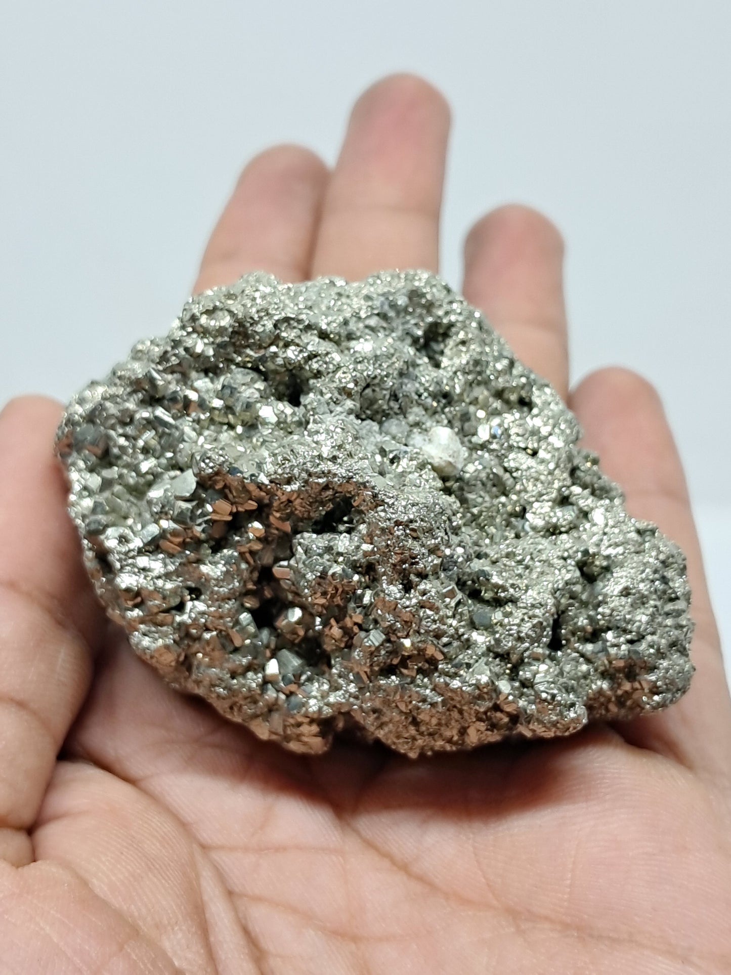 Aglomerado natural de pirita en bruto (Perú) | Ejemplar mineral | Rocas y cristales #PR4