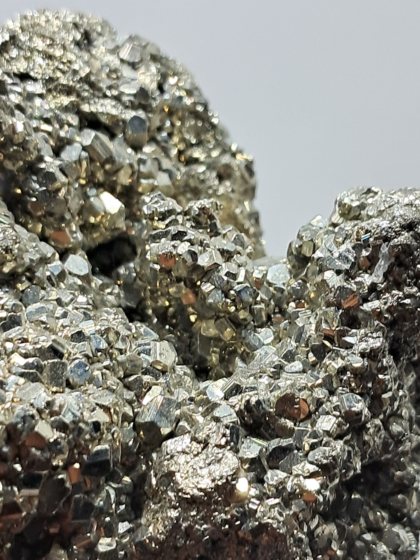 Aglomerado natural de pirita en bruto (Perú) | Ejemplar mineral | Rocas y cristales #PR5