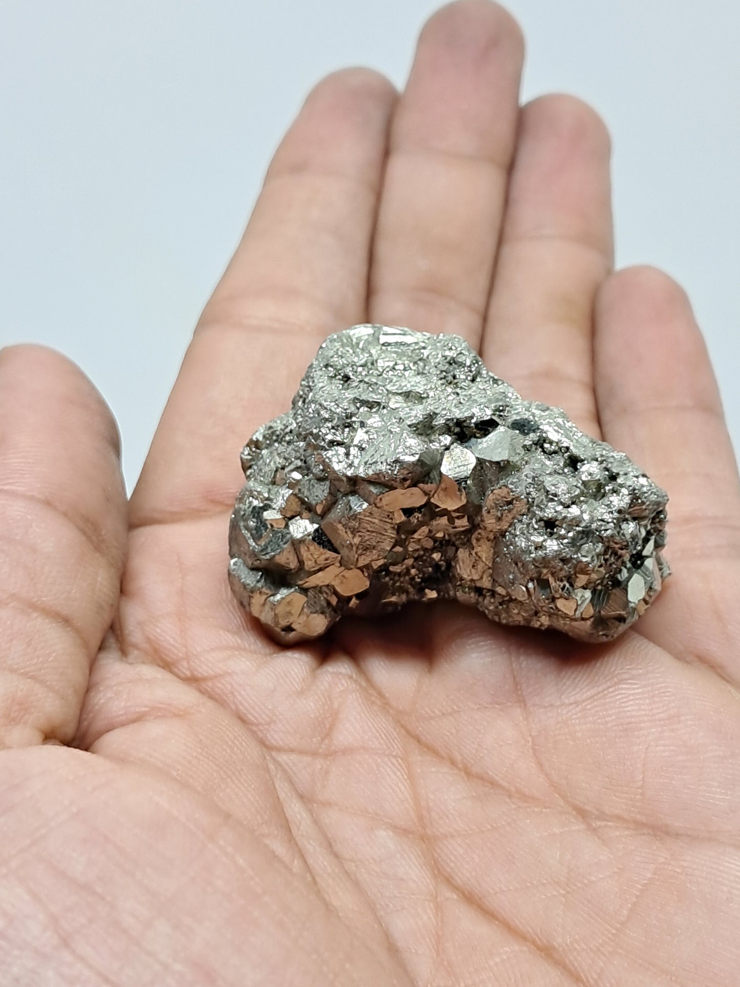 Aglomerado natural de pirita en bruto (Perú) | Ejemplar mineral | Rocas y cristales #PR7