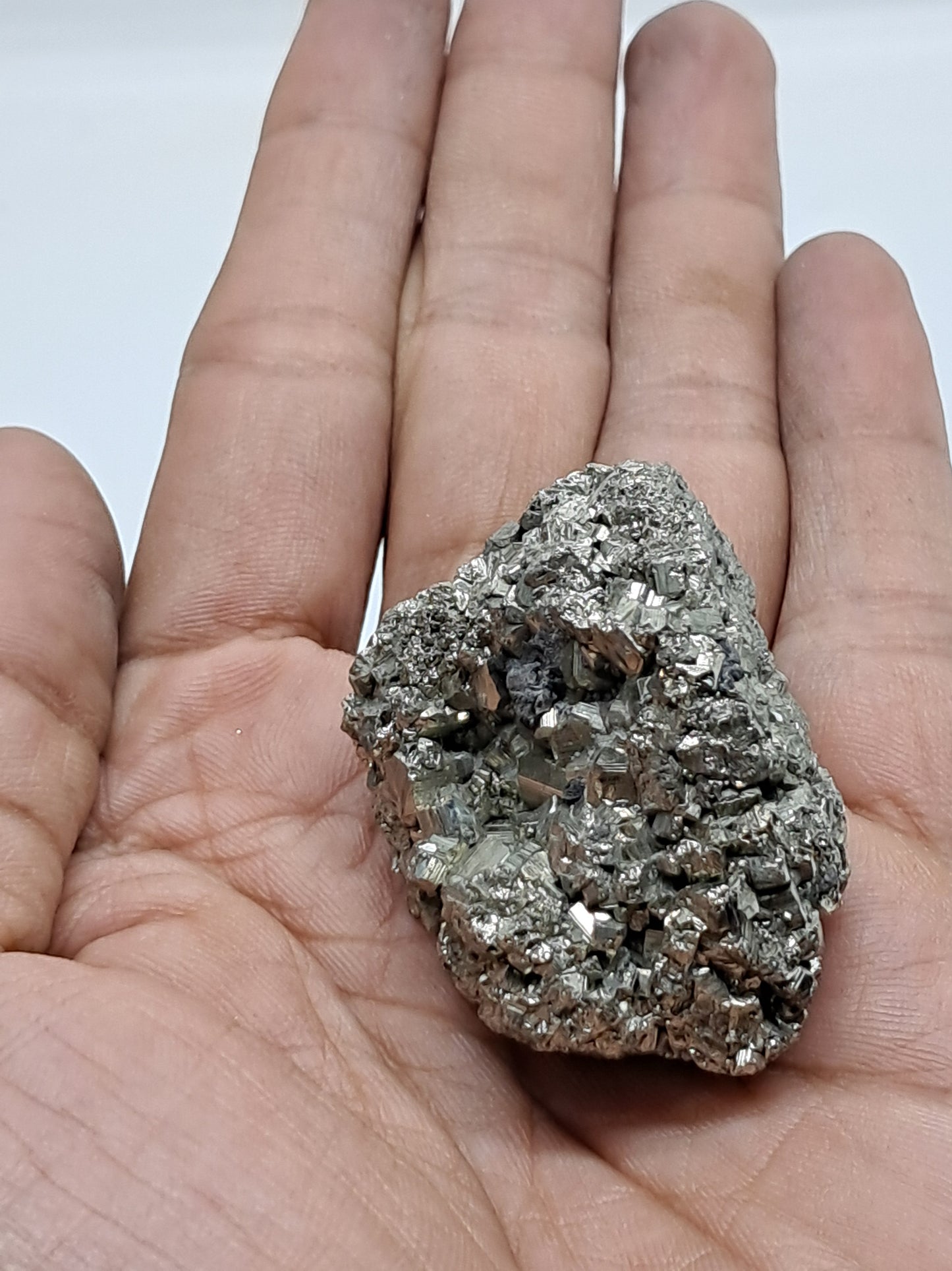 Aglomerado natural de pirita en bruto (Perú) | Ejemplar mineral | Rocas y cristales #PR8