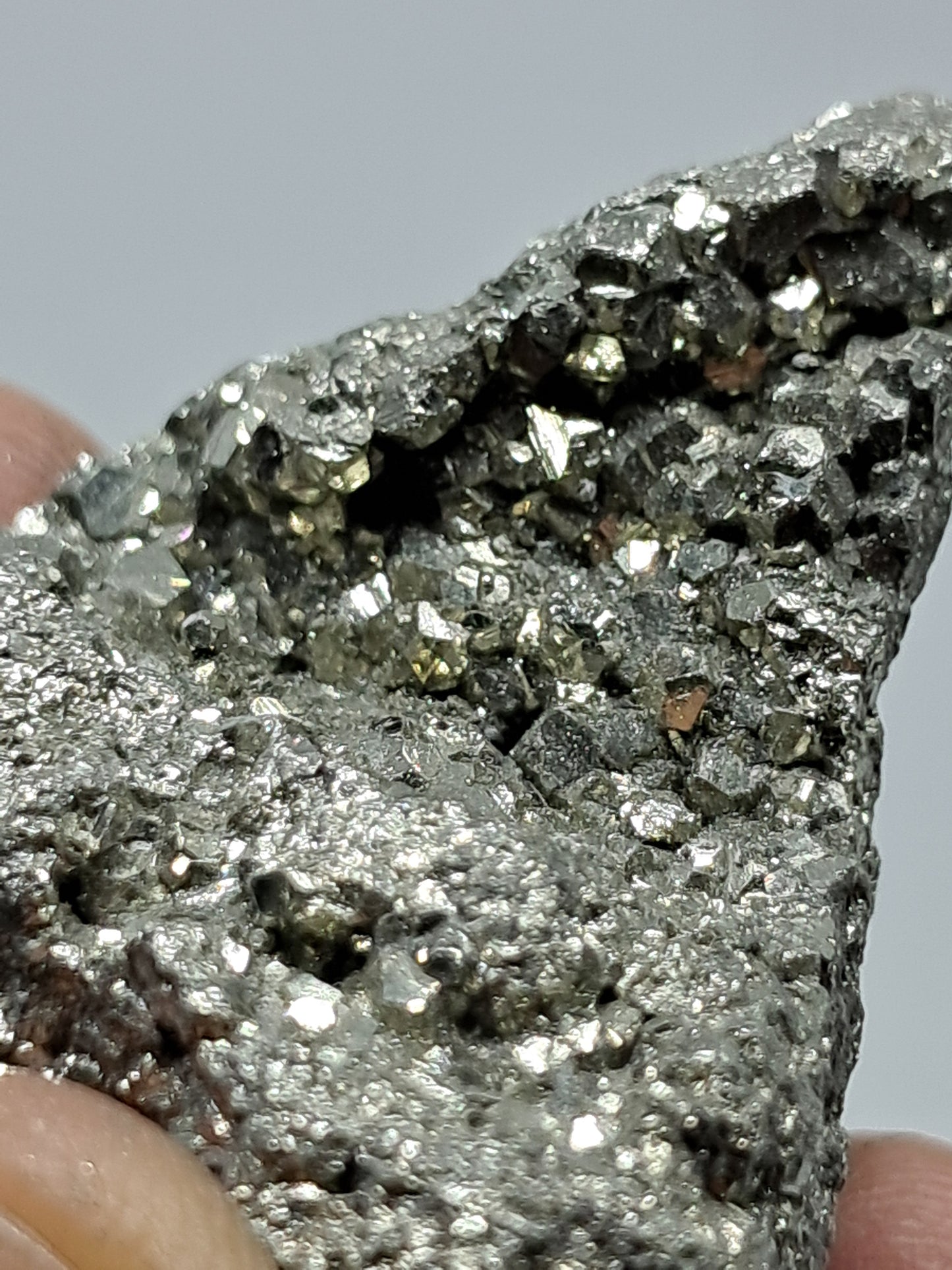 Aglomerado natural de pirita en bruto (Perú) | Ejemplar mineral | Rocas y cristales #PR10