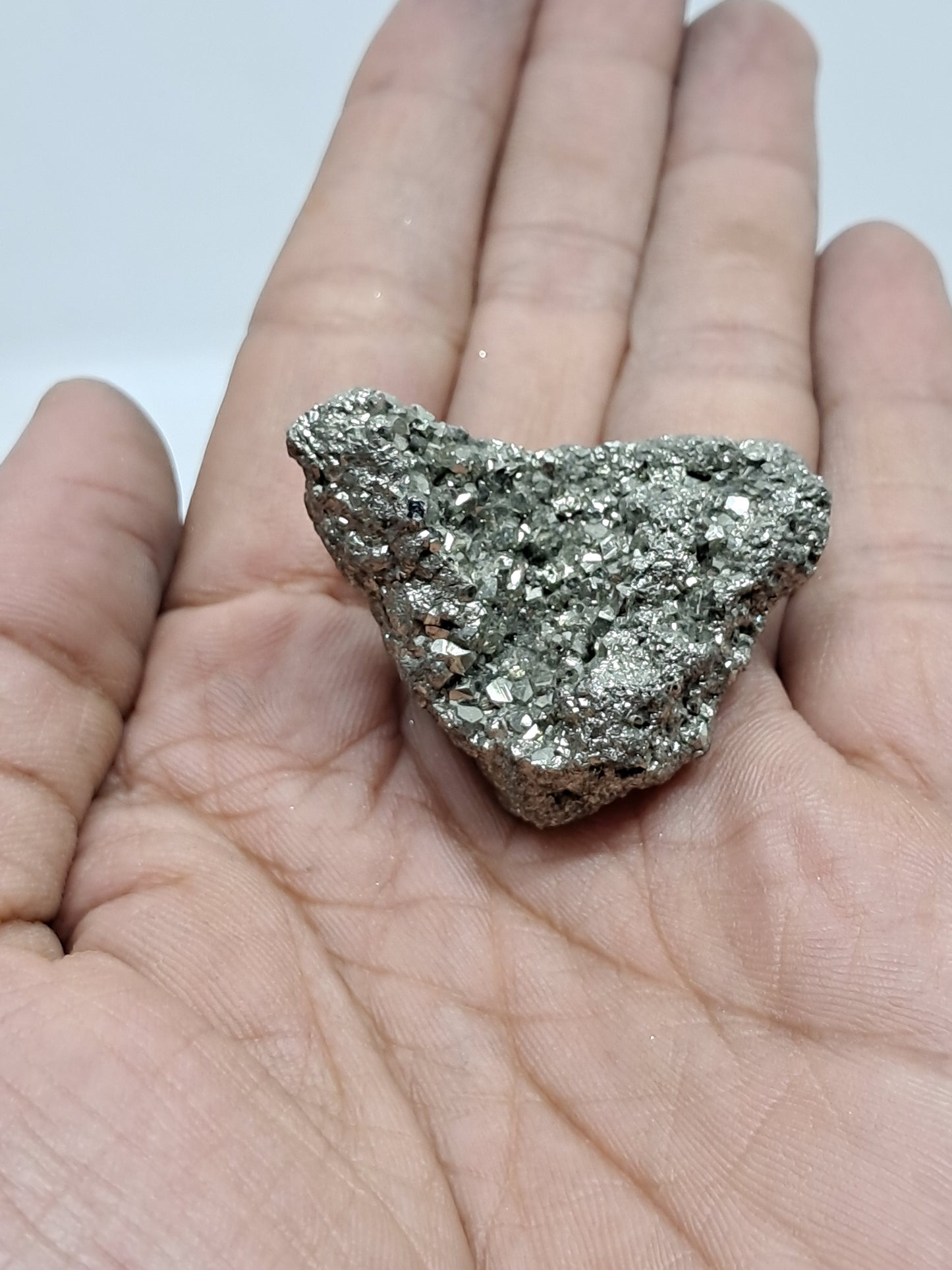 Aglomerado natural de pirita en bruto (Perú) | Ejemplar mineral | Rocas y cristales #PR10