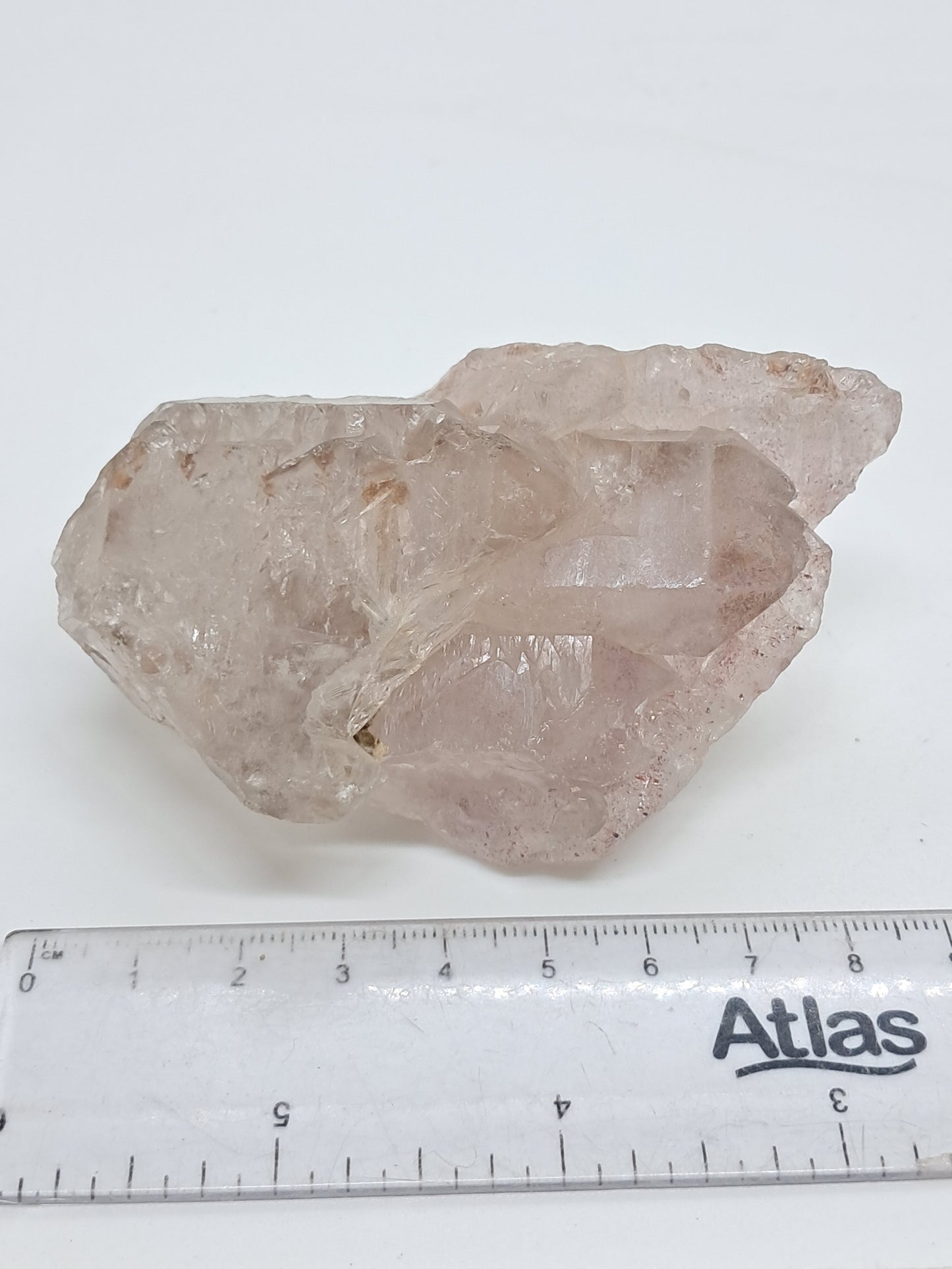 Elestial Quartz w/ Amethyst and Hematite Inclusions (Karur) Raw Natural Crystal Stone | Mineral Specimen #EQ9