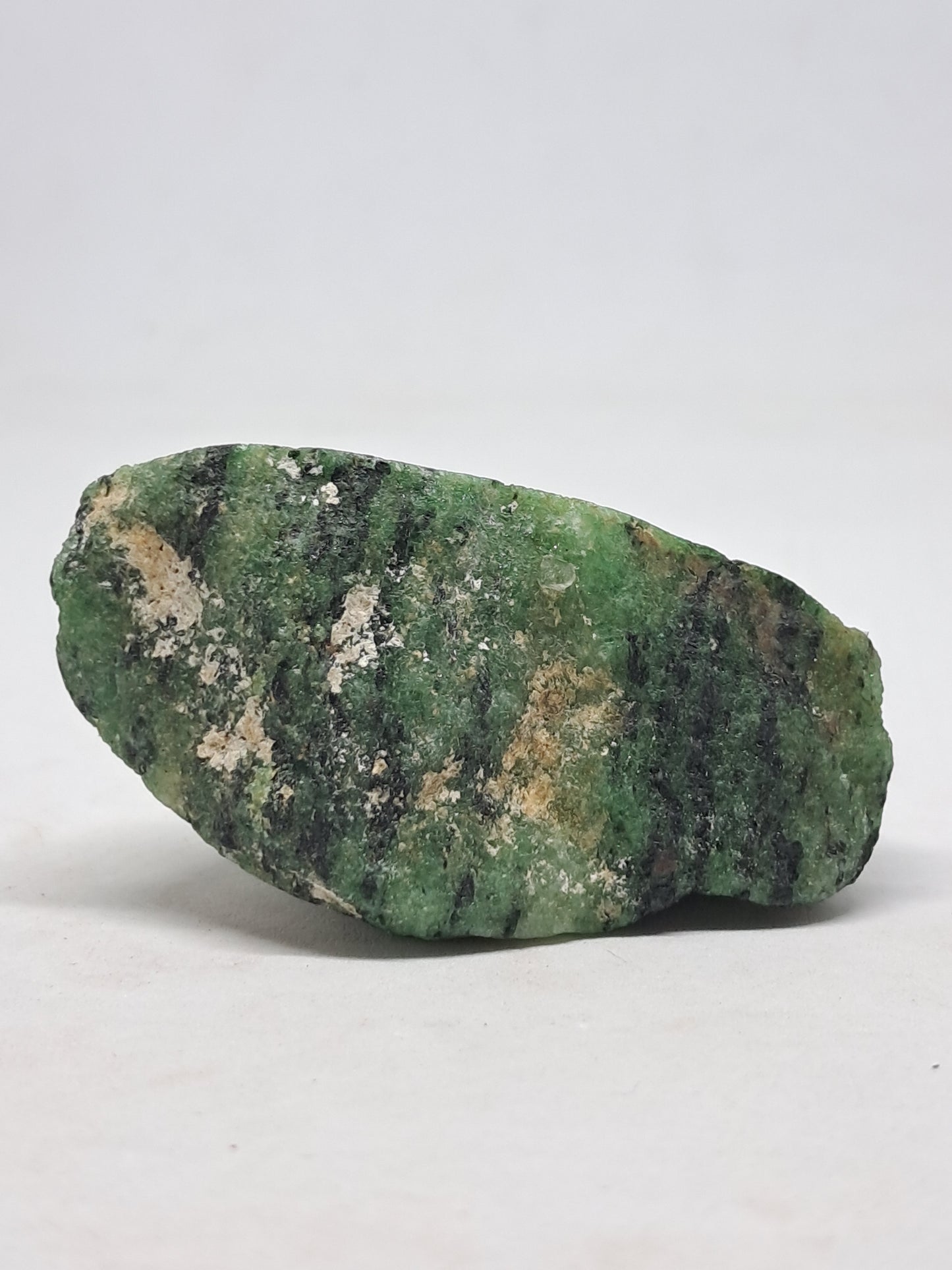 Ruby Zoisite w/ Hornblende (Tanzania) Rough Stone | One Side Polished | Natural Crystal #RZ3