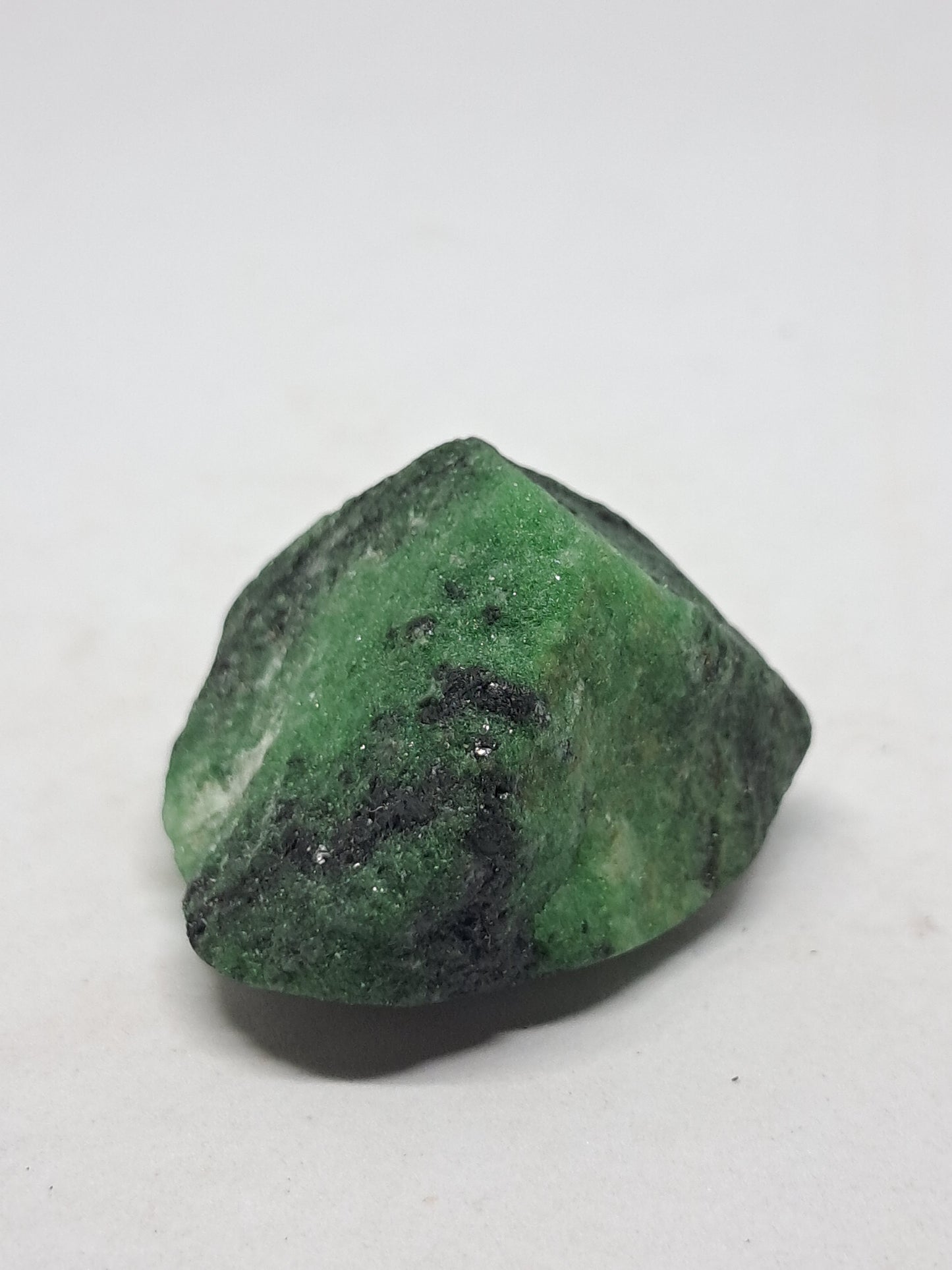 Ruby Zoisite w/ Hornblende (Tanzania) Rough Stone | One Side Polished | Natural Crystal #RZ5