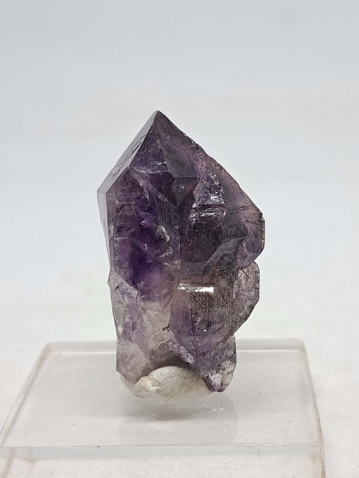 Cetro de Amatista (Karur) Cristal de Cuarzo | Punta natural | Ejemplar mineral n.° KA60
