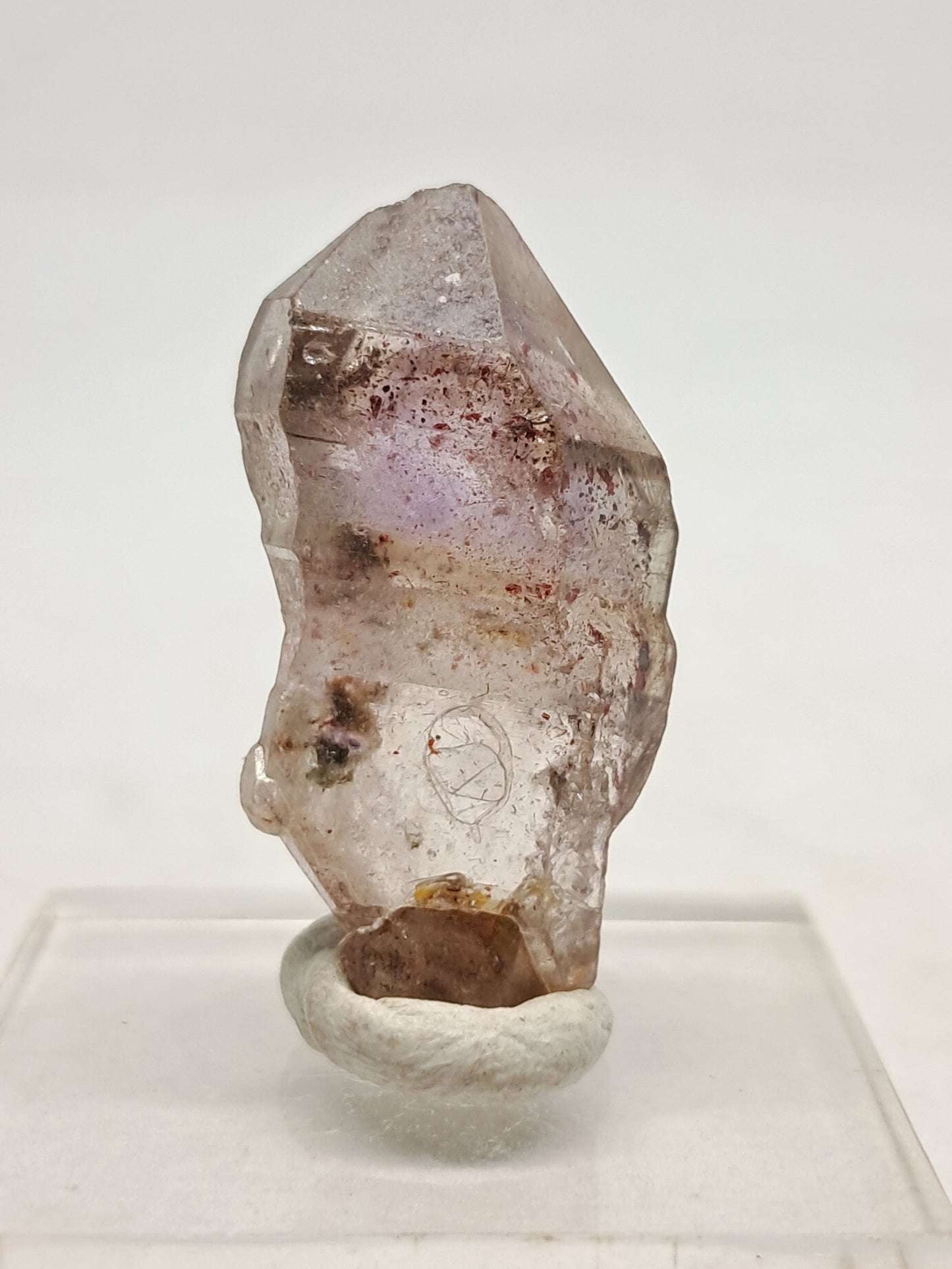 Amethyst with "Super Seven" Inclusions (Karur) Quartz Crystal Point | Natural Stone | Mineral Specimen (Non-precious Natural Stone) #KA62