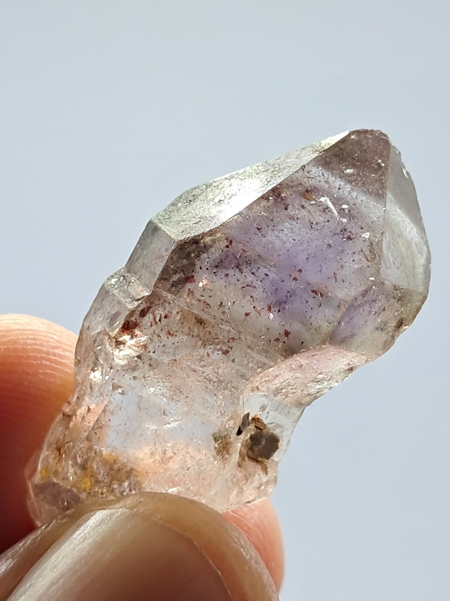 Amethyst with "Super Seven" Inclusions (Karur) Quartz Crystal Point | Natural Stone | Mineral Specimen (Non-precious Natural Stone) #KA62