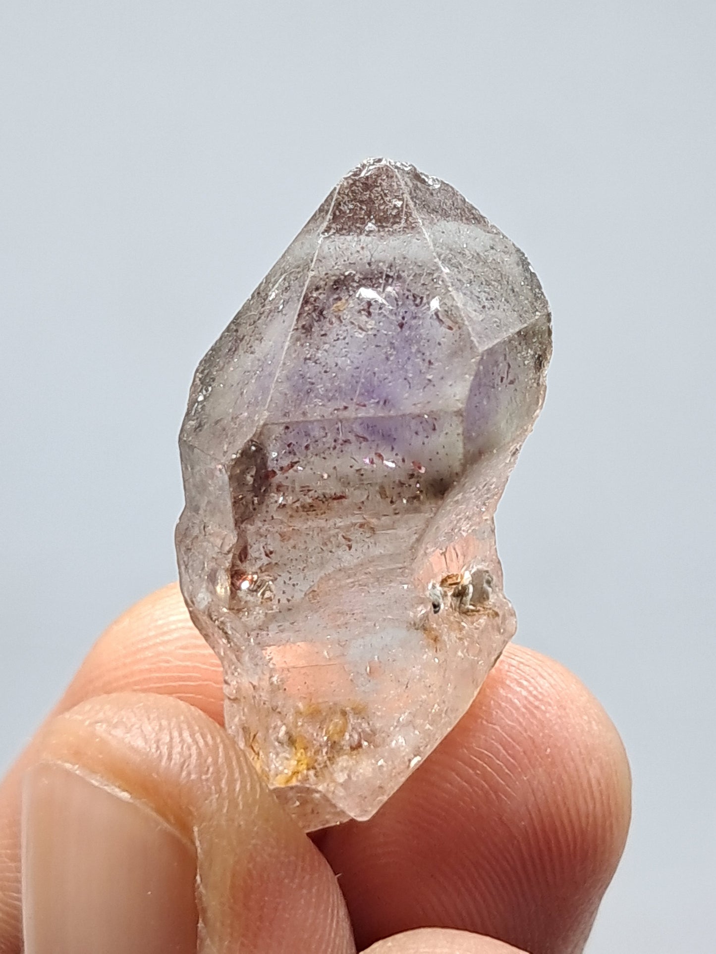 Amethyst with "Super Seven" Inclusions (Karur) Quartz Crystal Point | Natural Stone | Mineral Specimen (Non-precious Natural Stone) #KA62