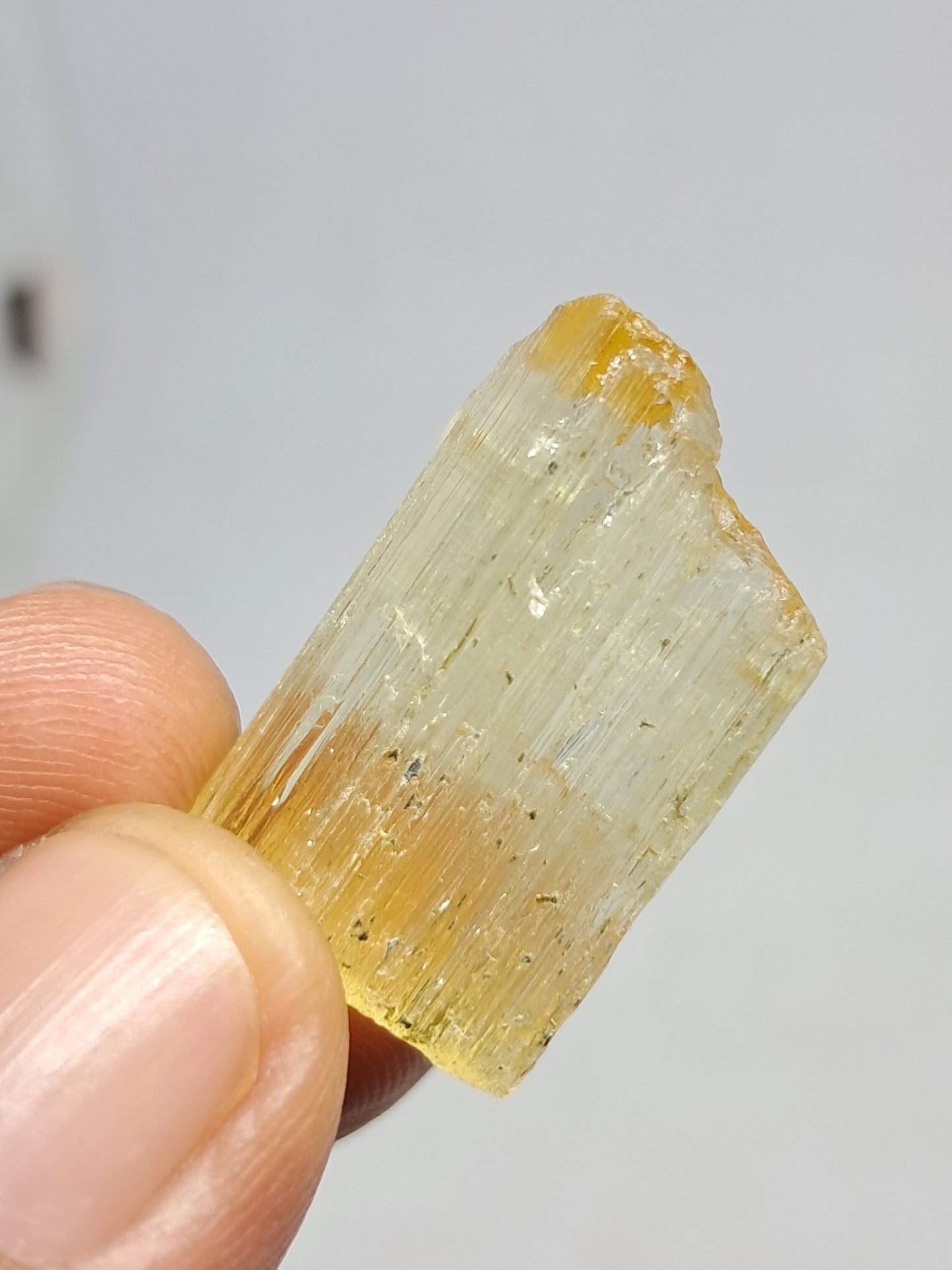 Cristal de escapolita natural (karur) *Calidad de gema* Piedra en bruto | Ejemplar mineral n.° SCP1