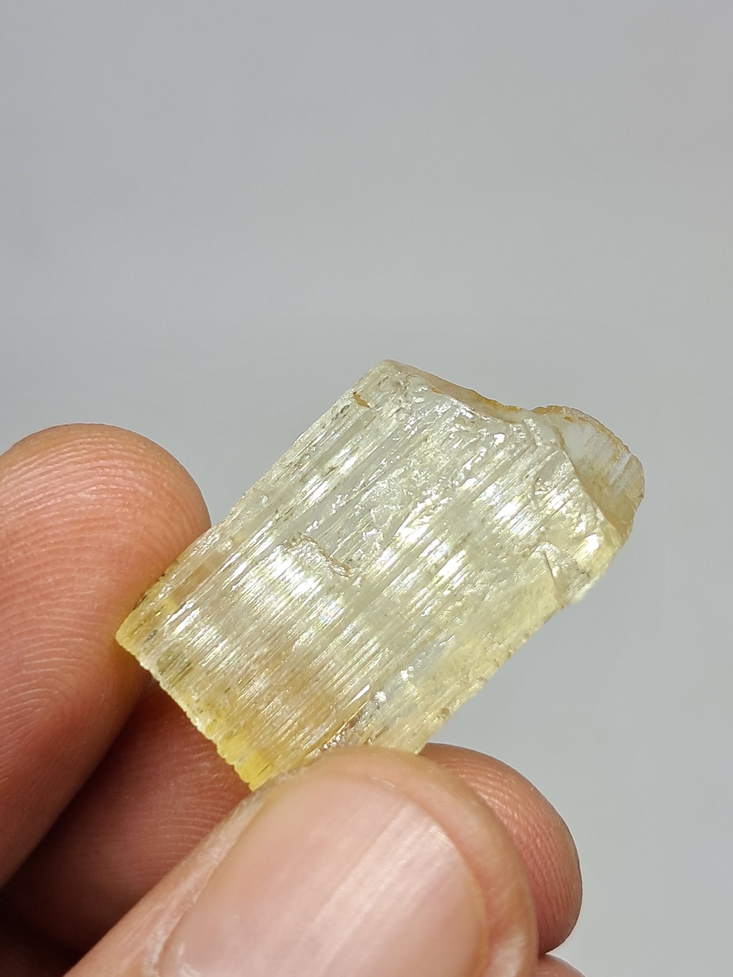 Cristal de escapolita natural (karur) *Calidad de gema* Piedra en bruto | Ejemplar mineral n.° SCP1