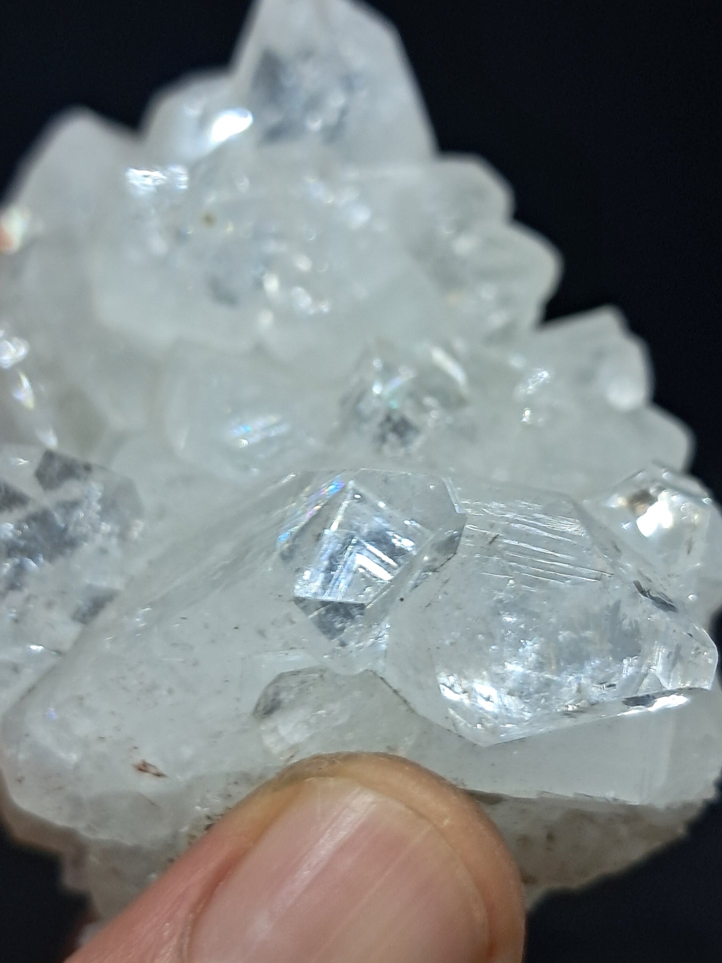 Clear Apophyllite Cluster (Ajanta) Natural Crystal | Mineral Specimen #AP41